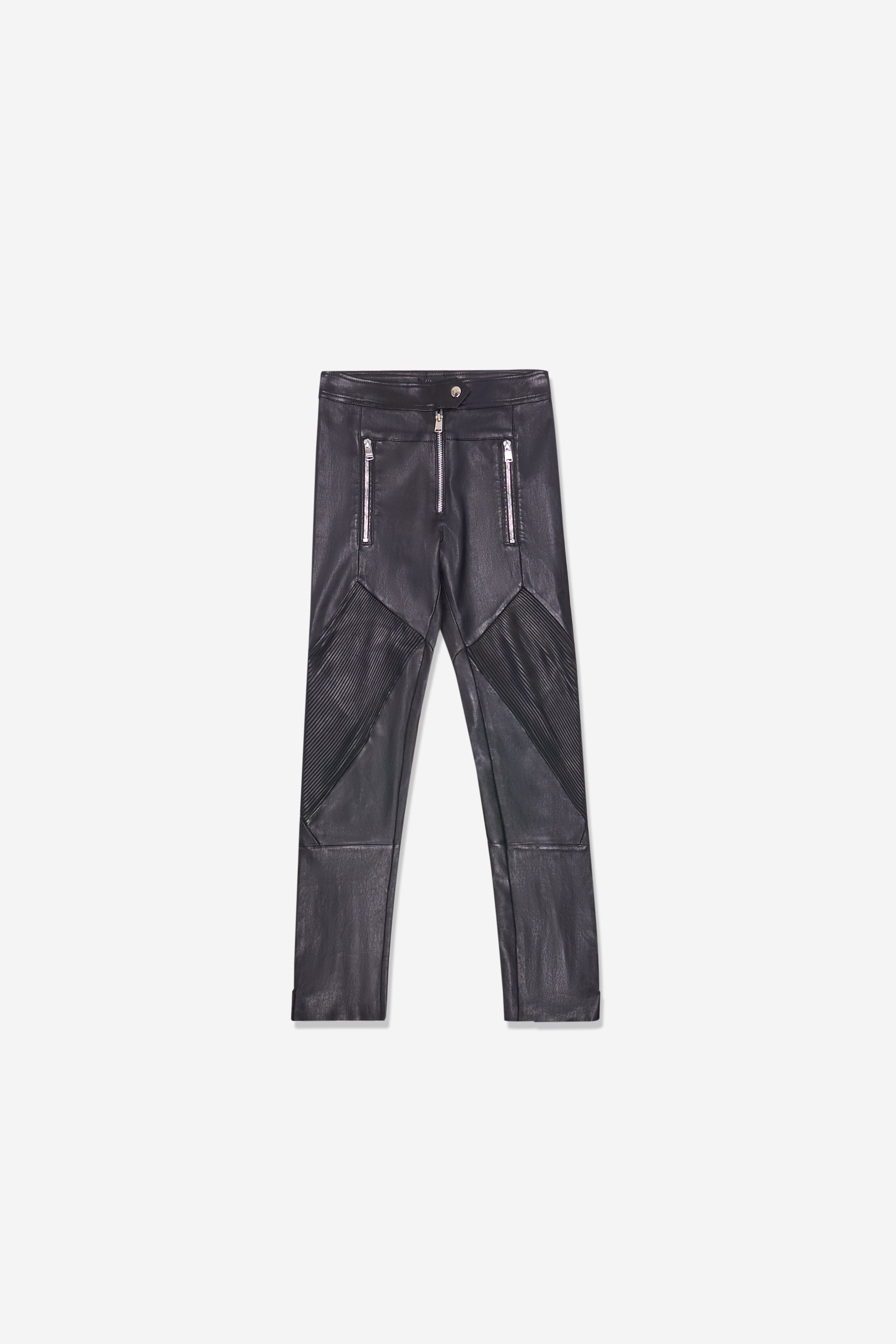Pantalon cuir noir
