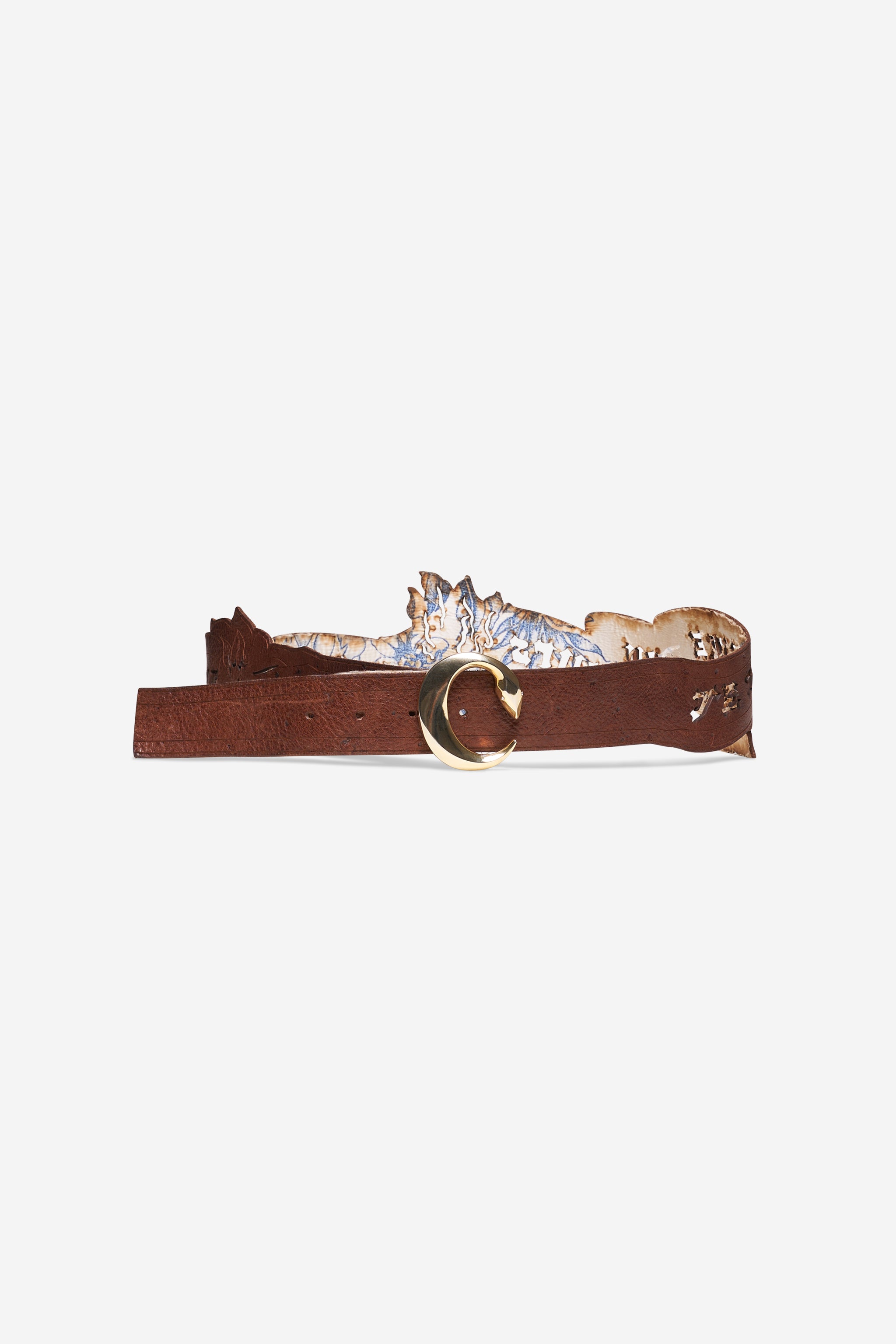 Ceinture en cuir marron