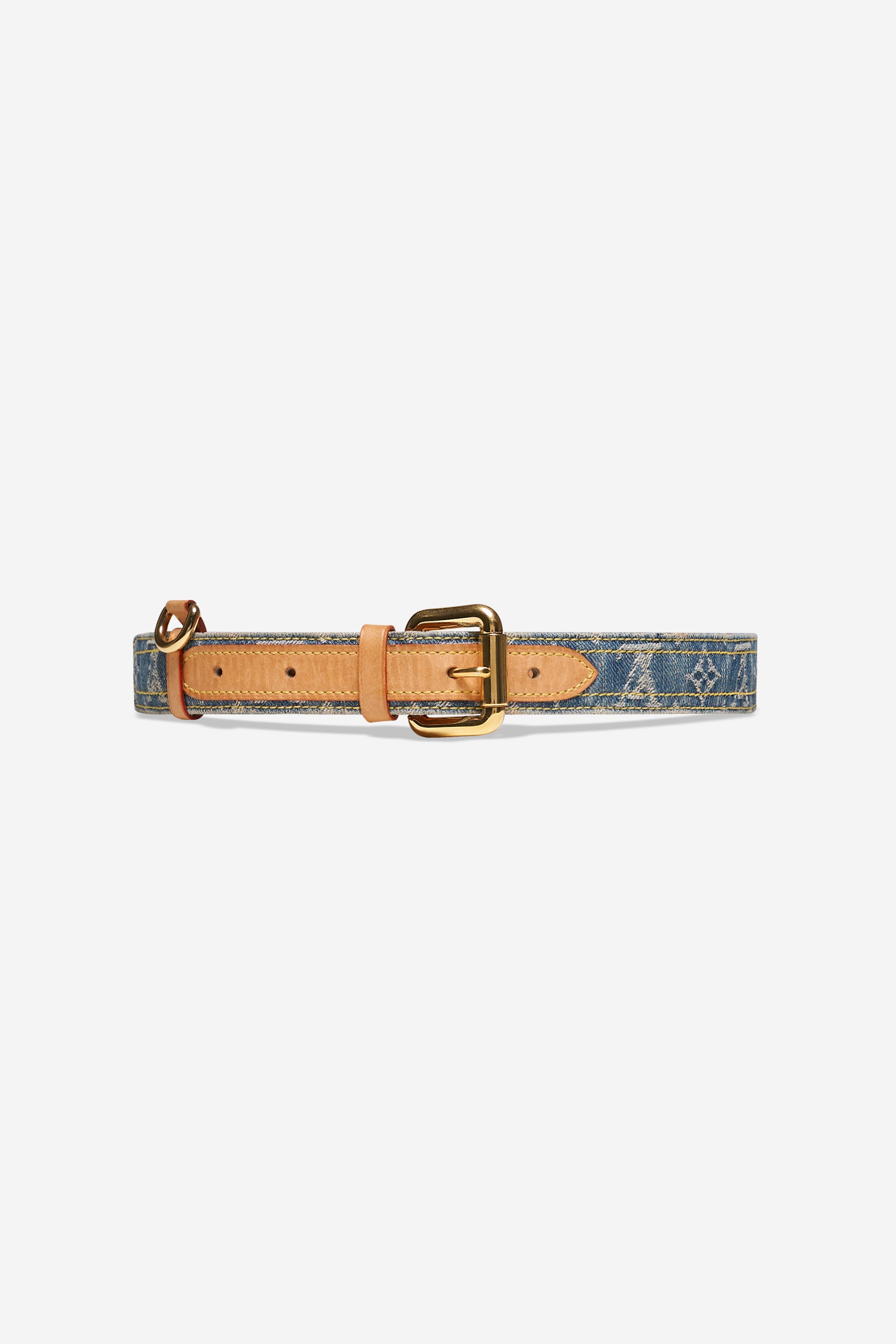 Ceinture en denim monogramme