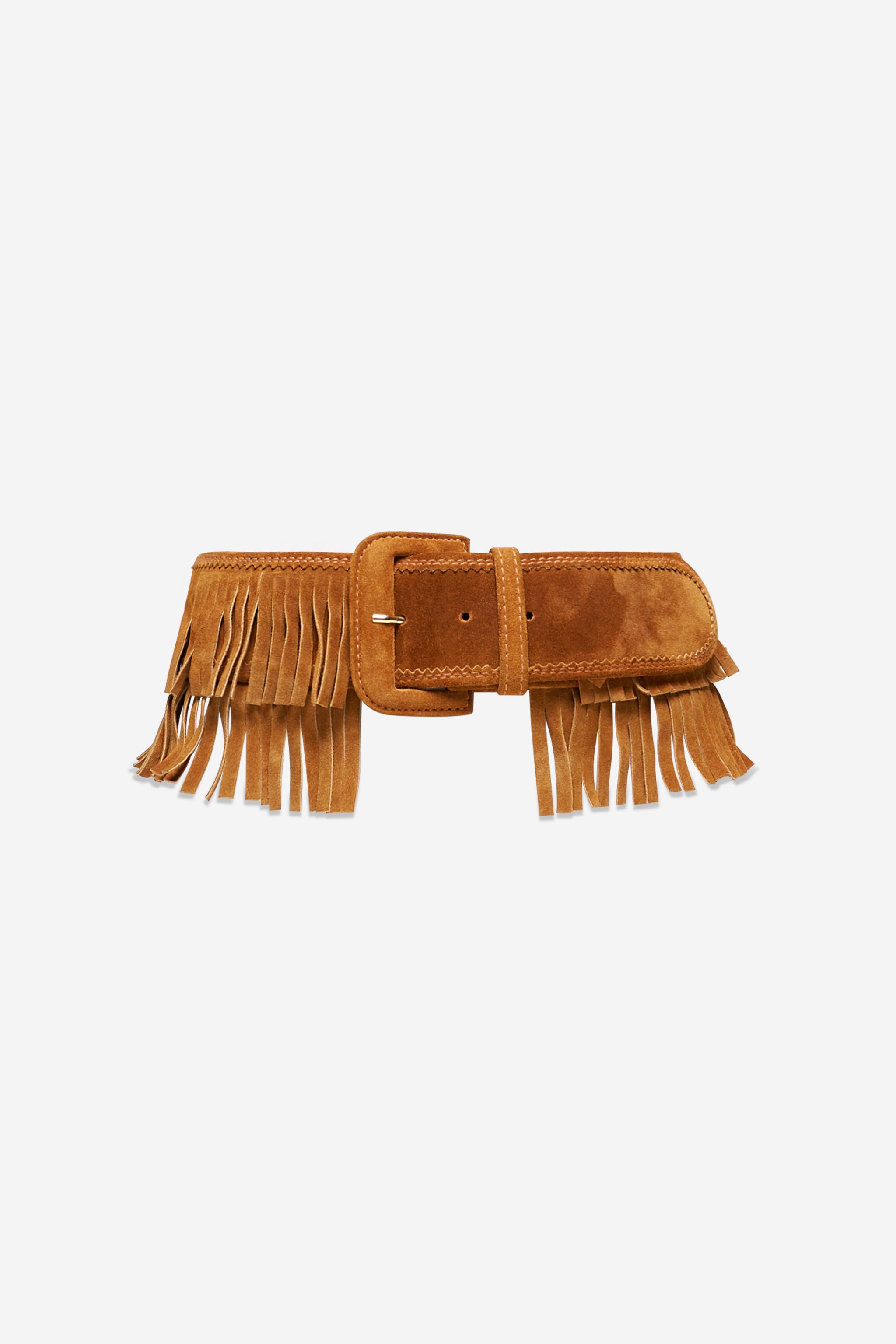 Ceinture en daim marron