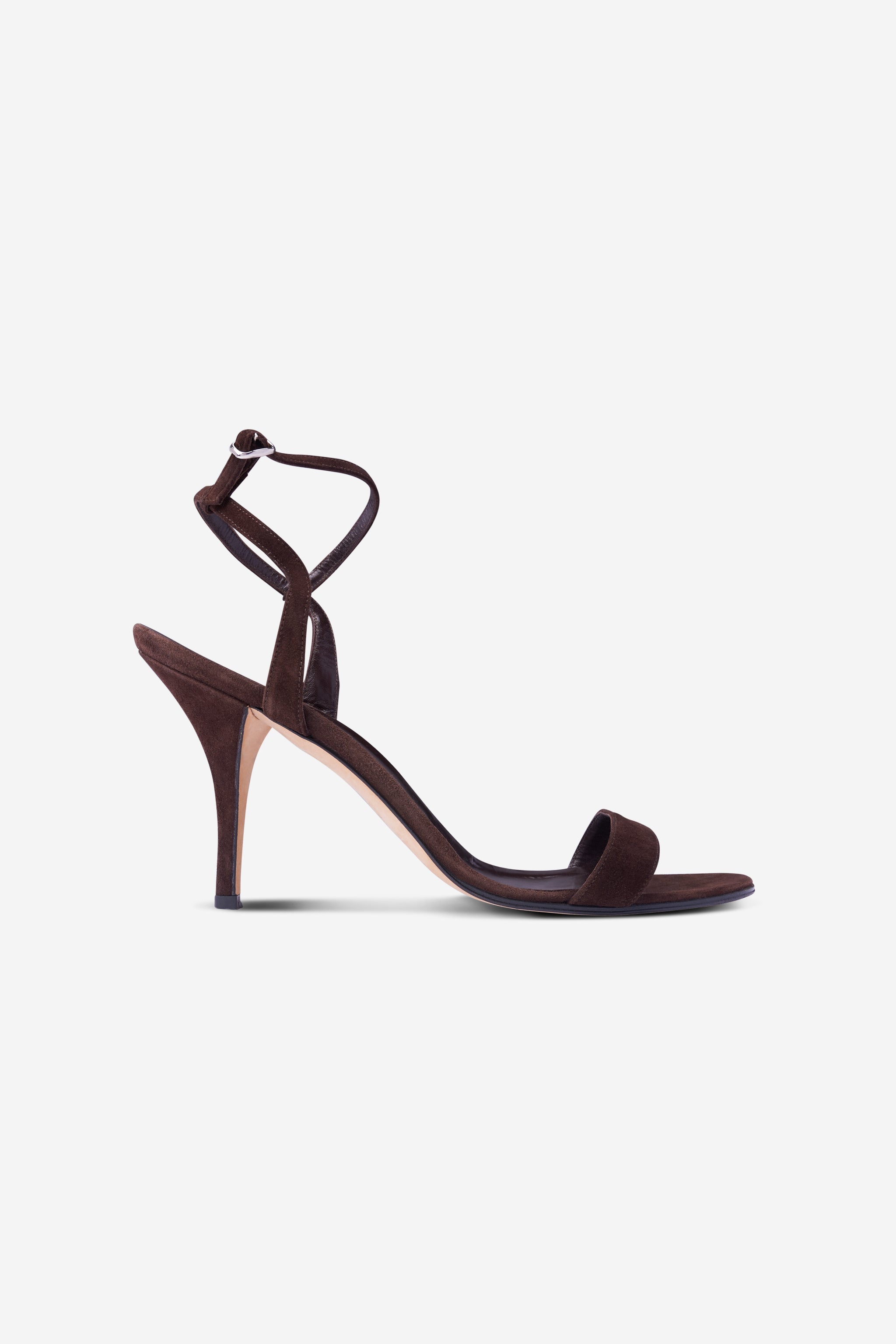 Talons en daim marron