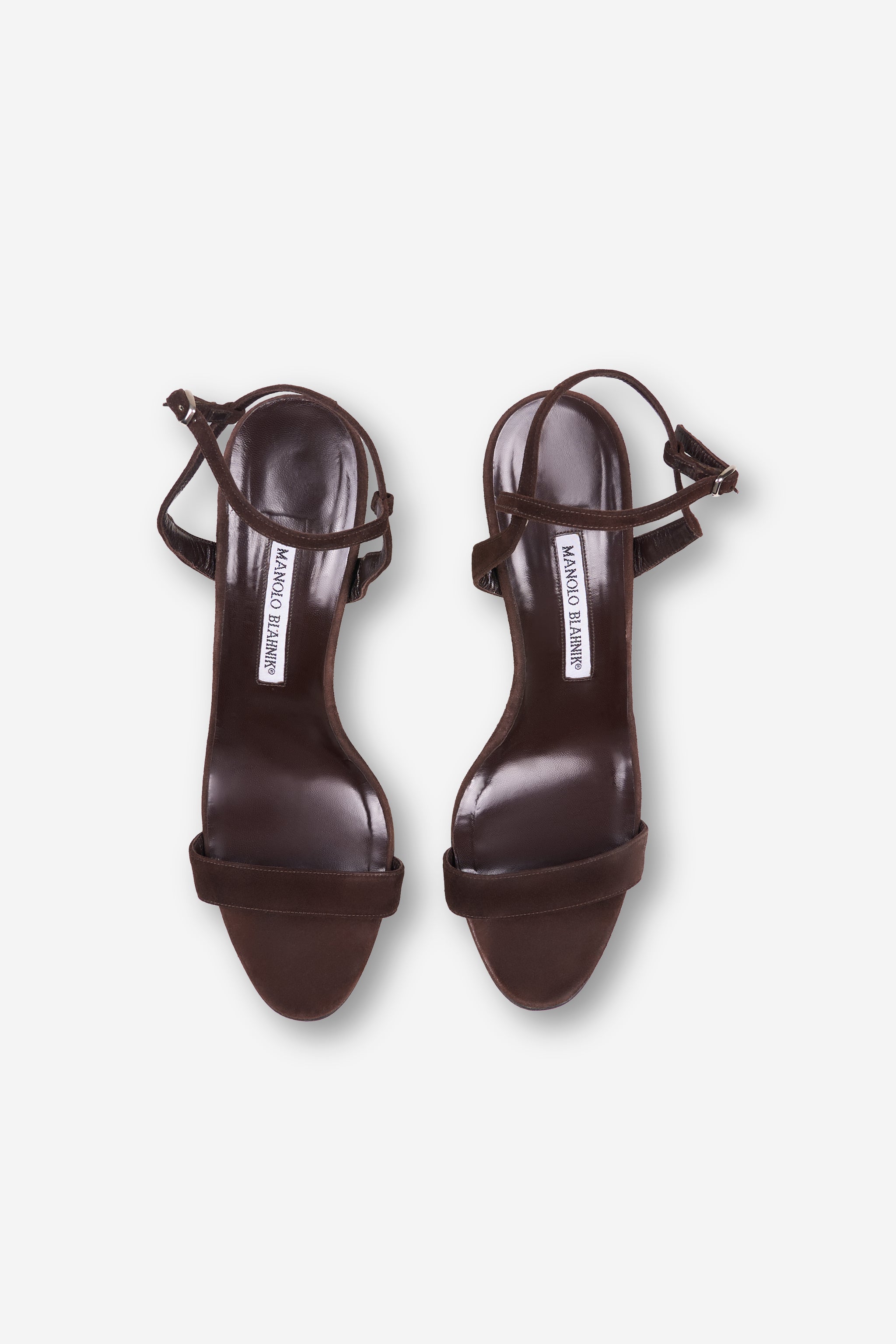 Talons en daim marron