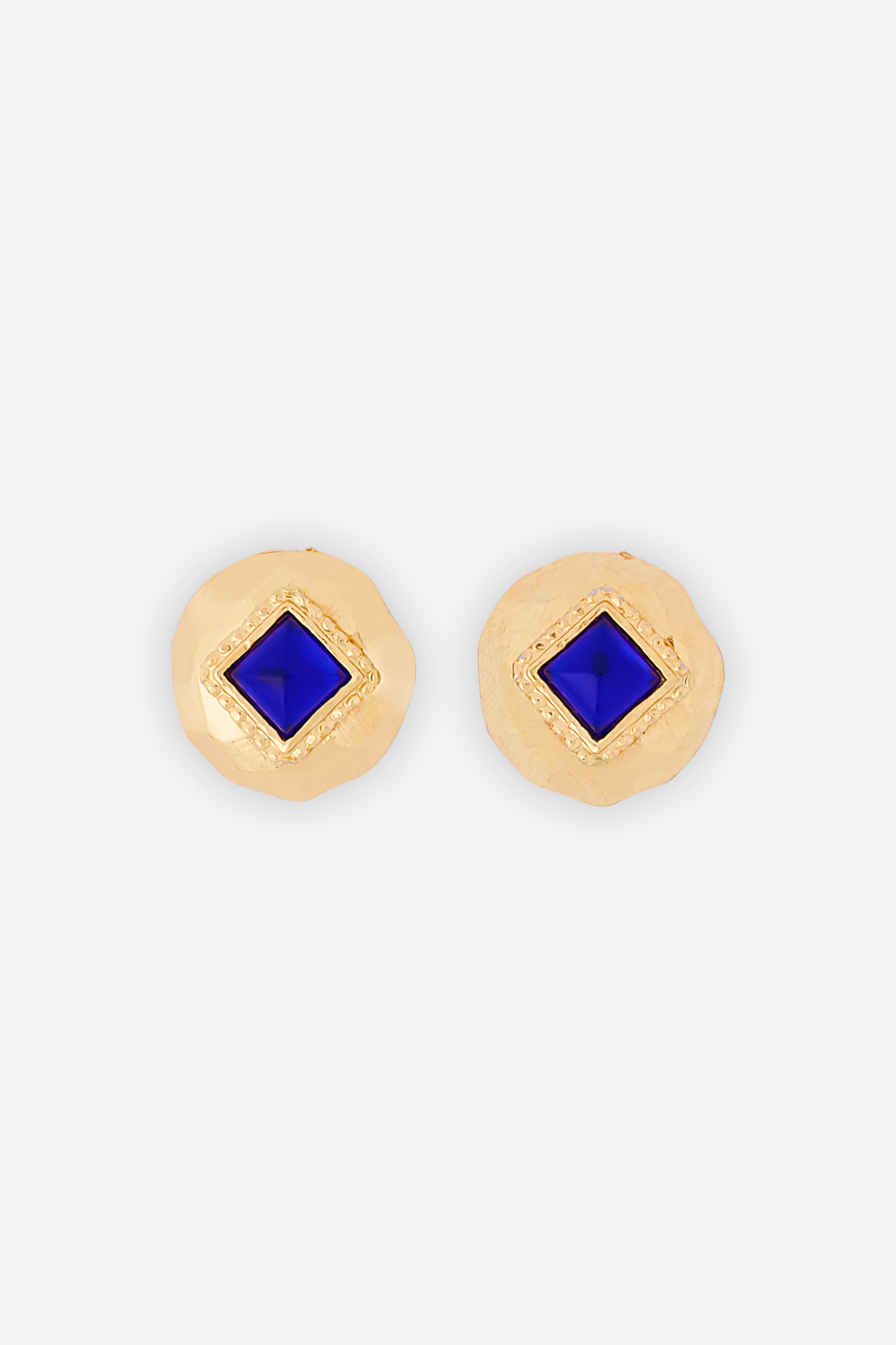 Clips bleus dorés
