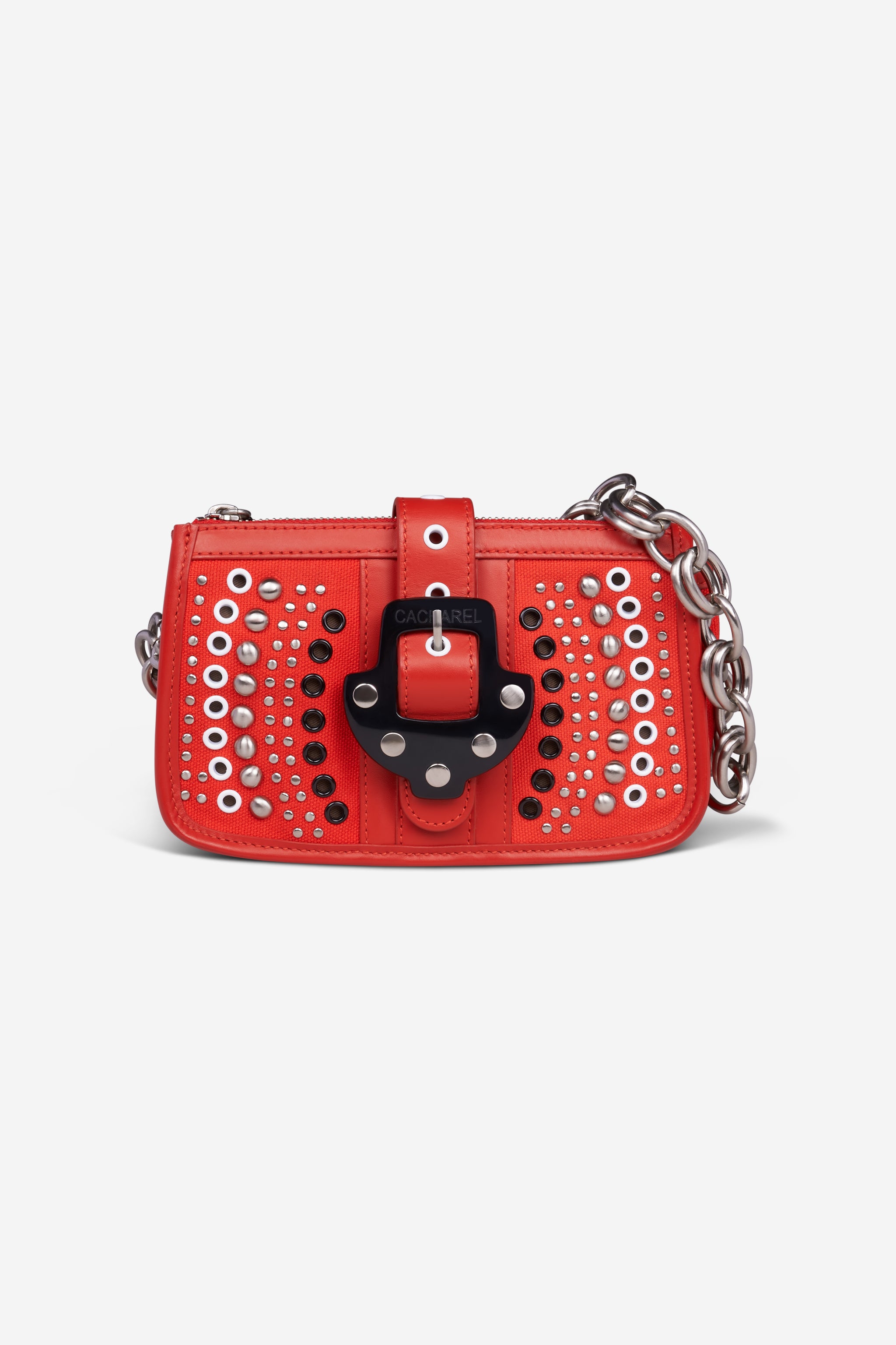Sac rouge clouté Cacharel