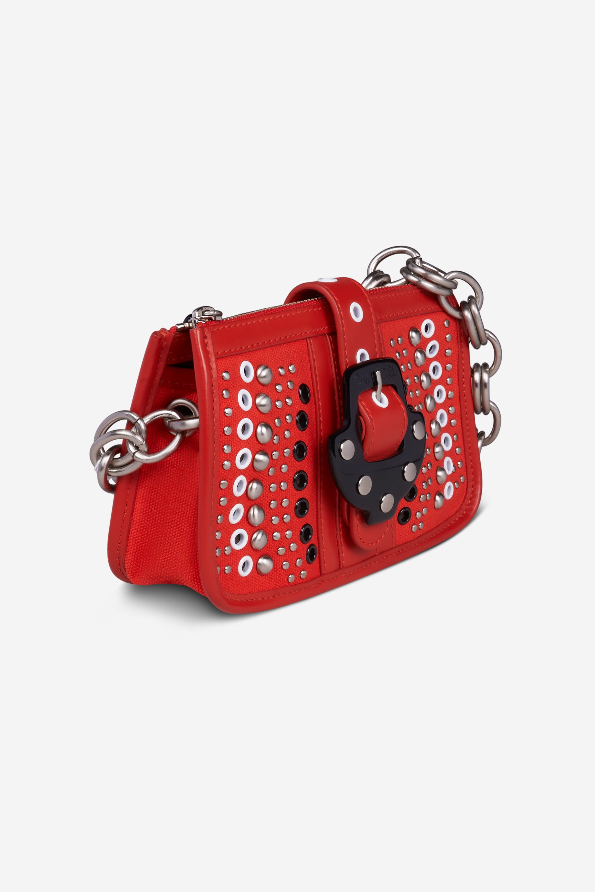 Sac rouge clouté Cacharel