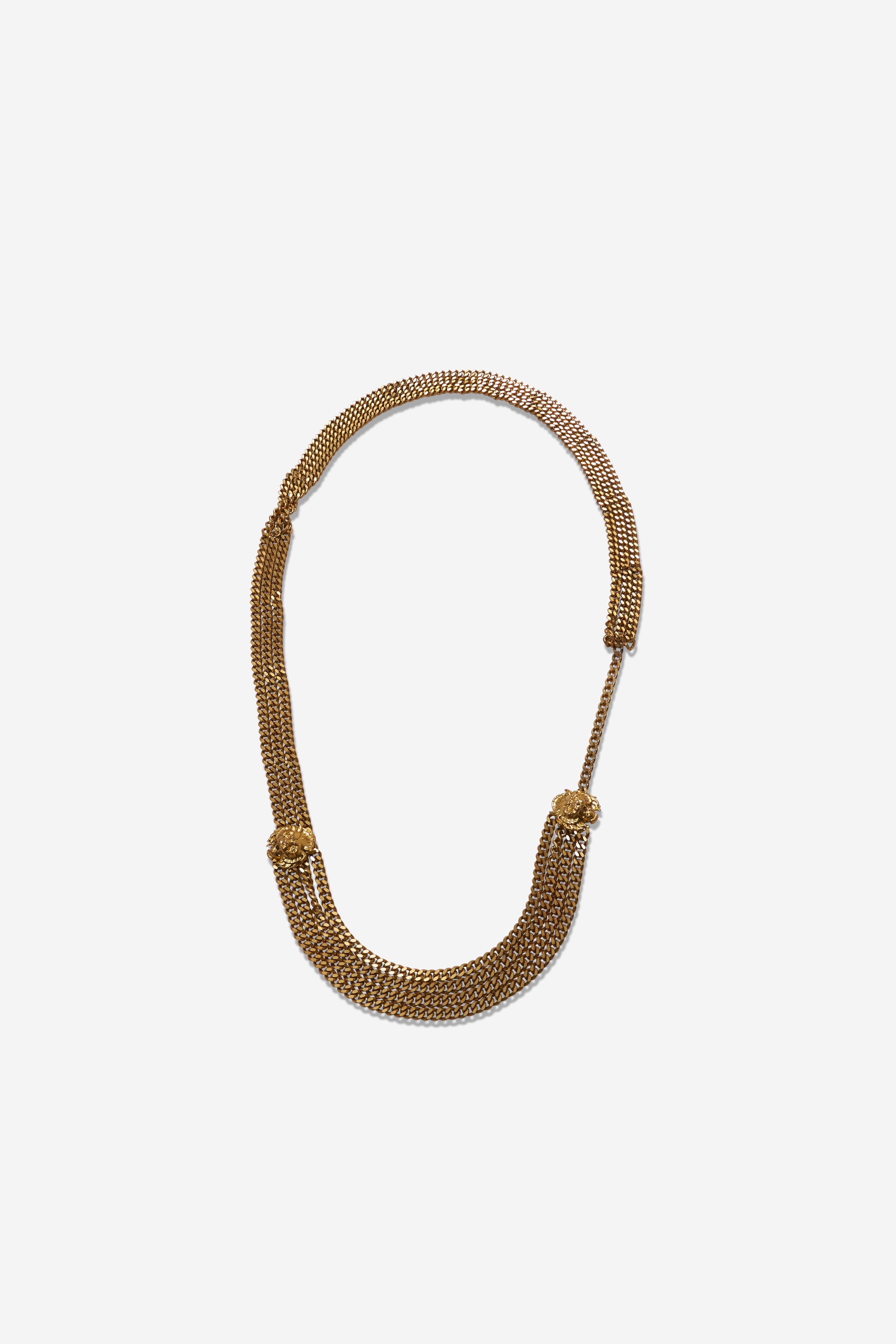 Ceinture châine dorée lions