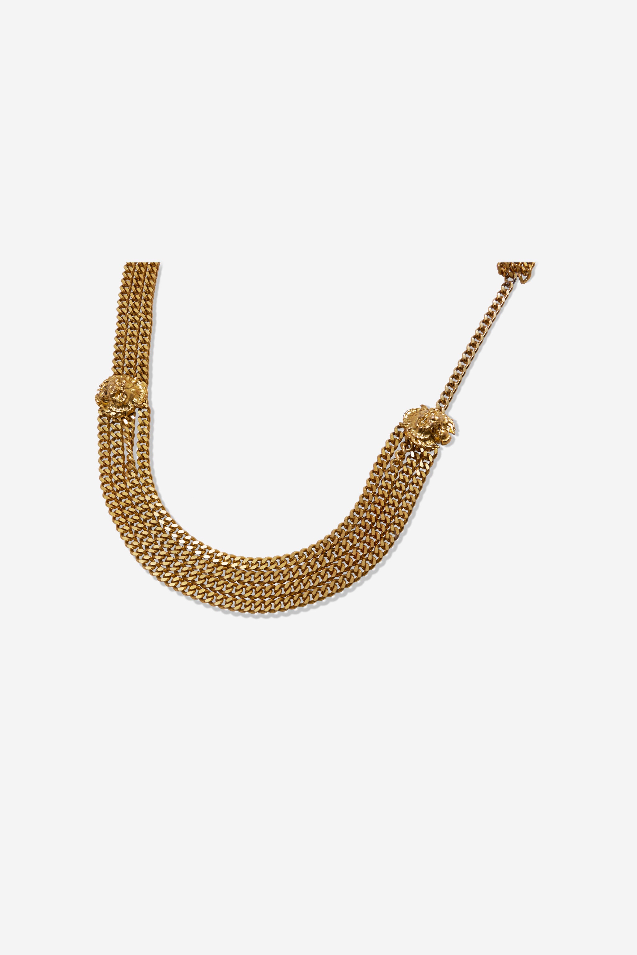Ceinture châine dorée lions