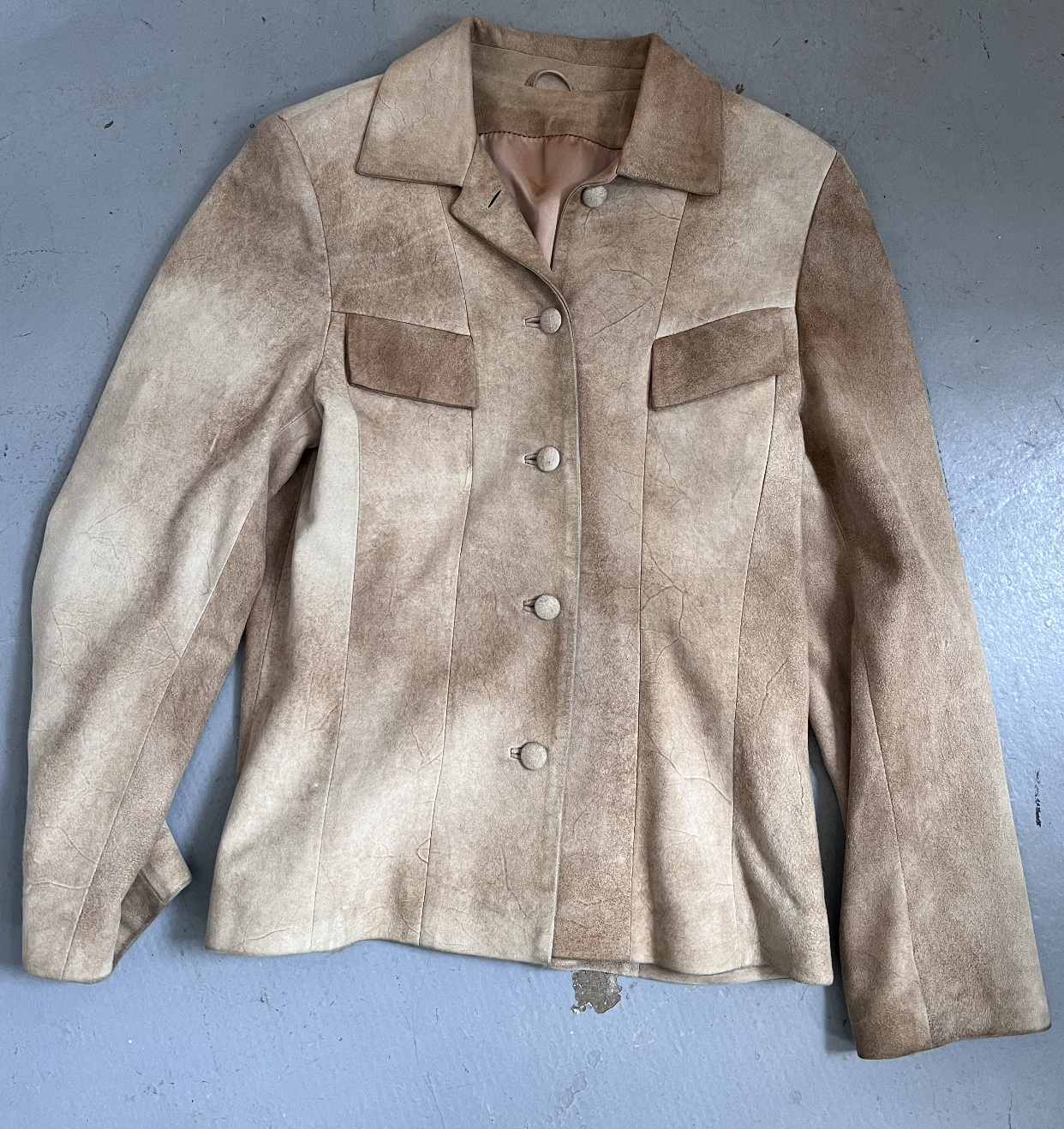 Veste en daim vintage