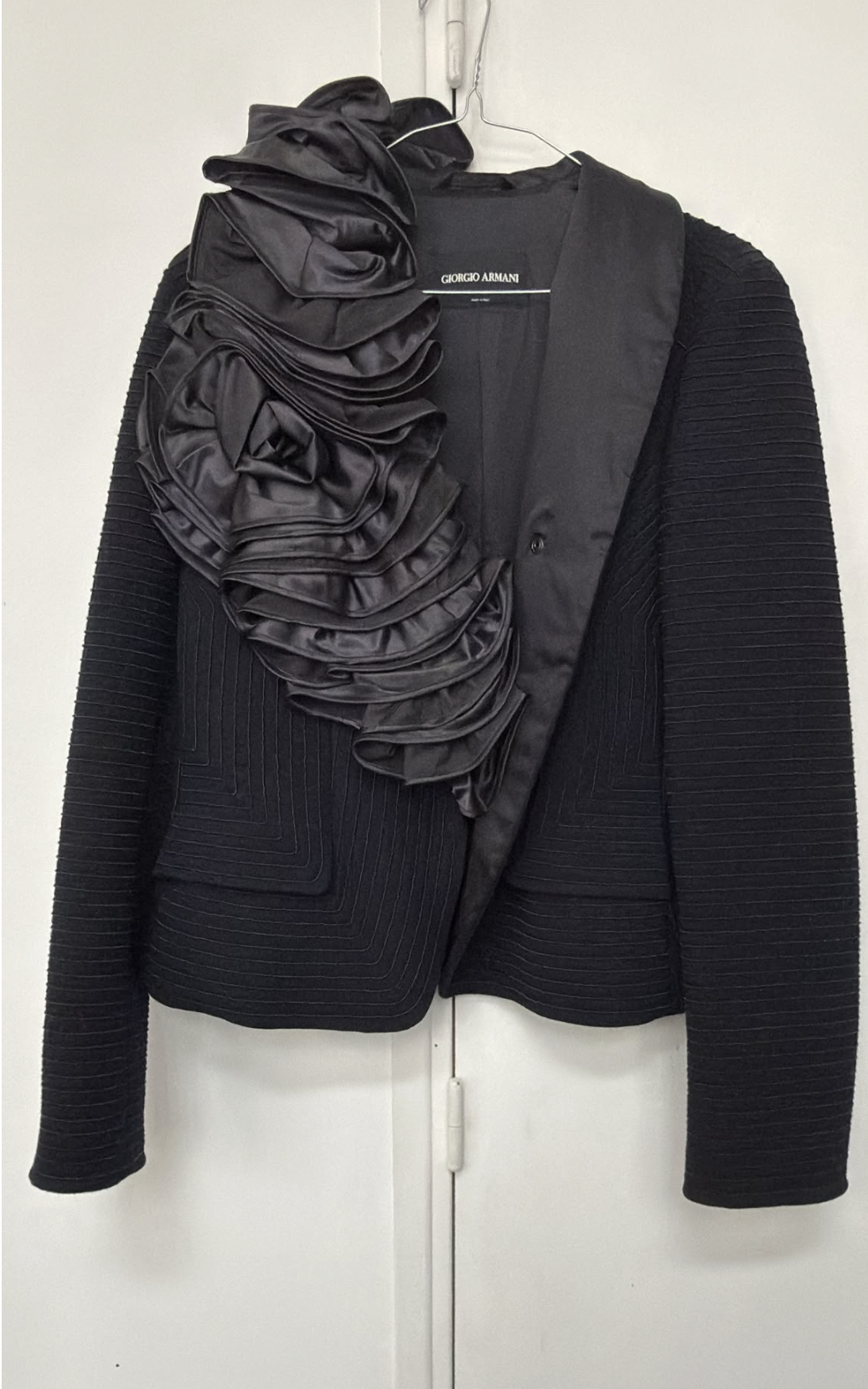 Giorgio Armani FW98 Sculptural Rose Blazer