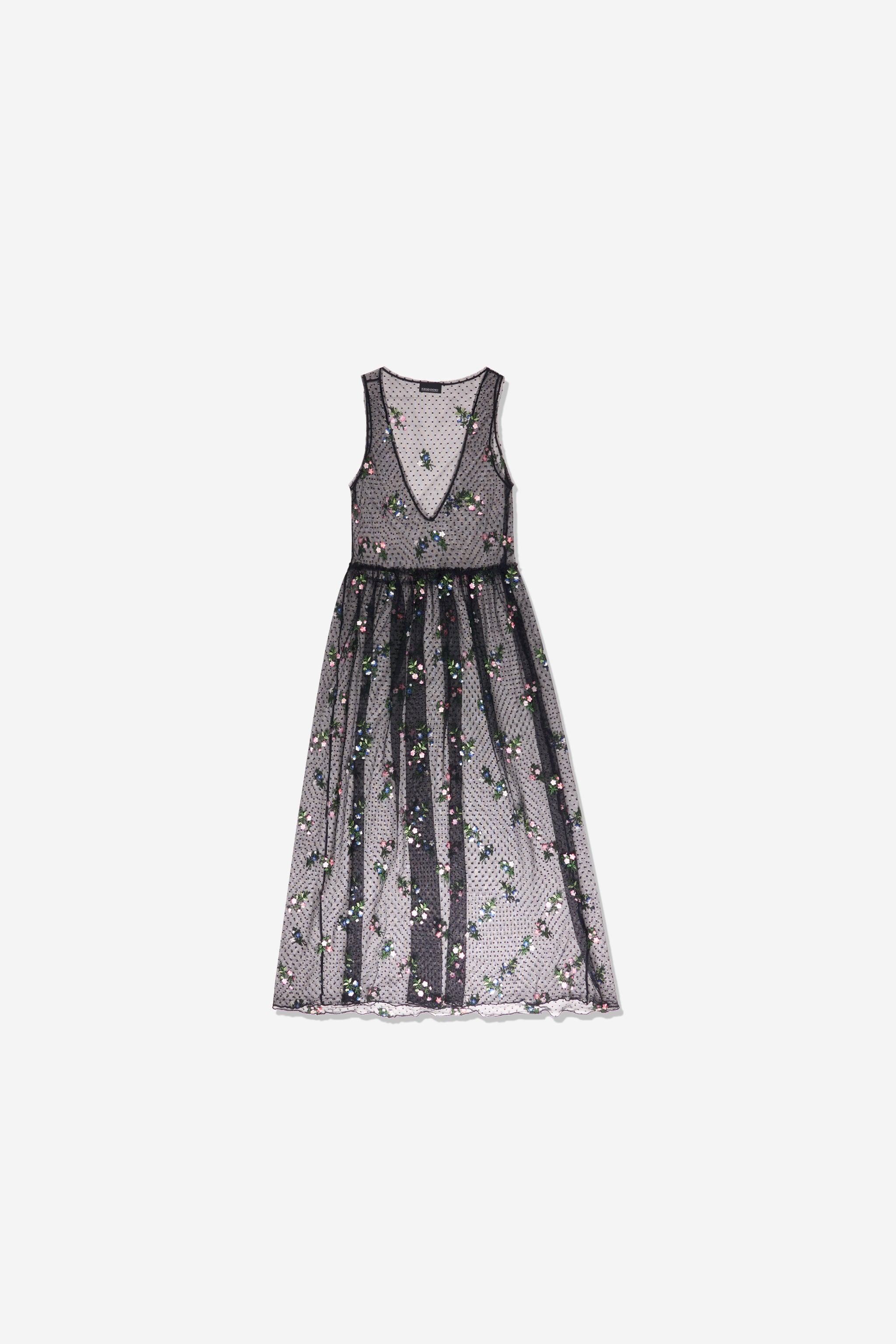 Robe noire en tulle
