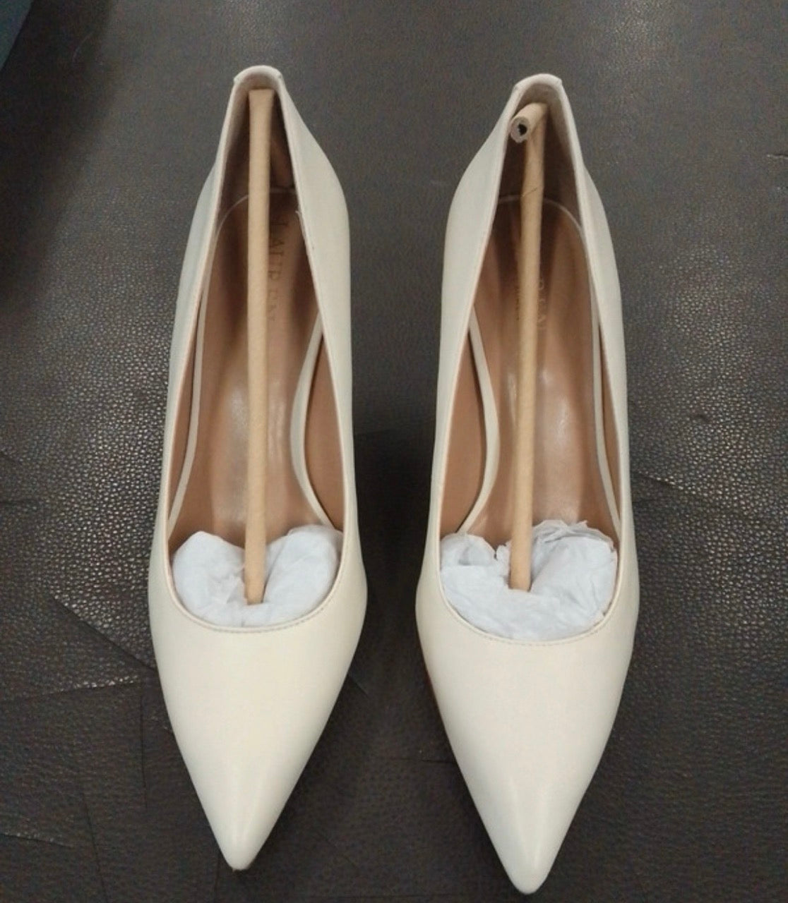 Ralph Lauren Cream Heels, Size 38.5