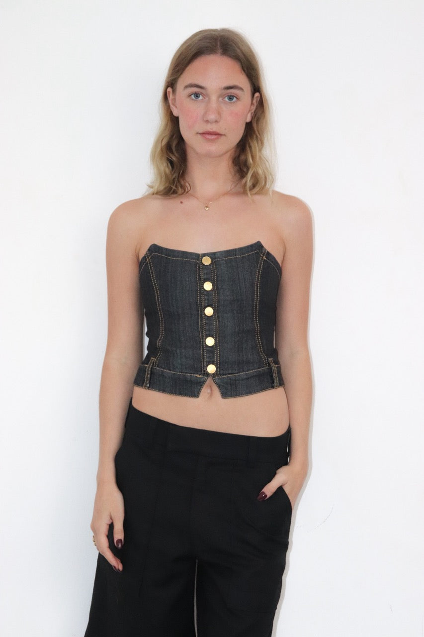 Bustier en denim