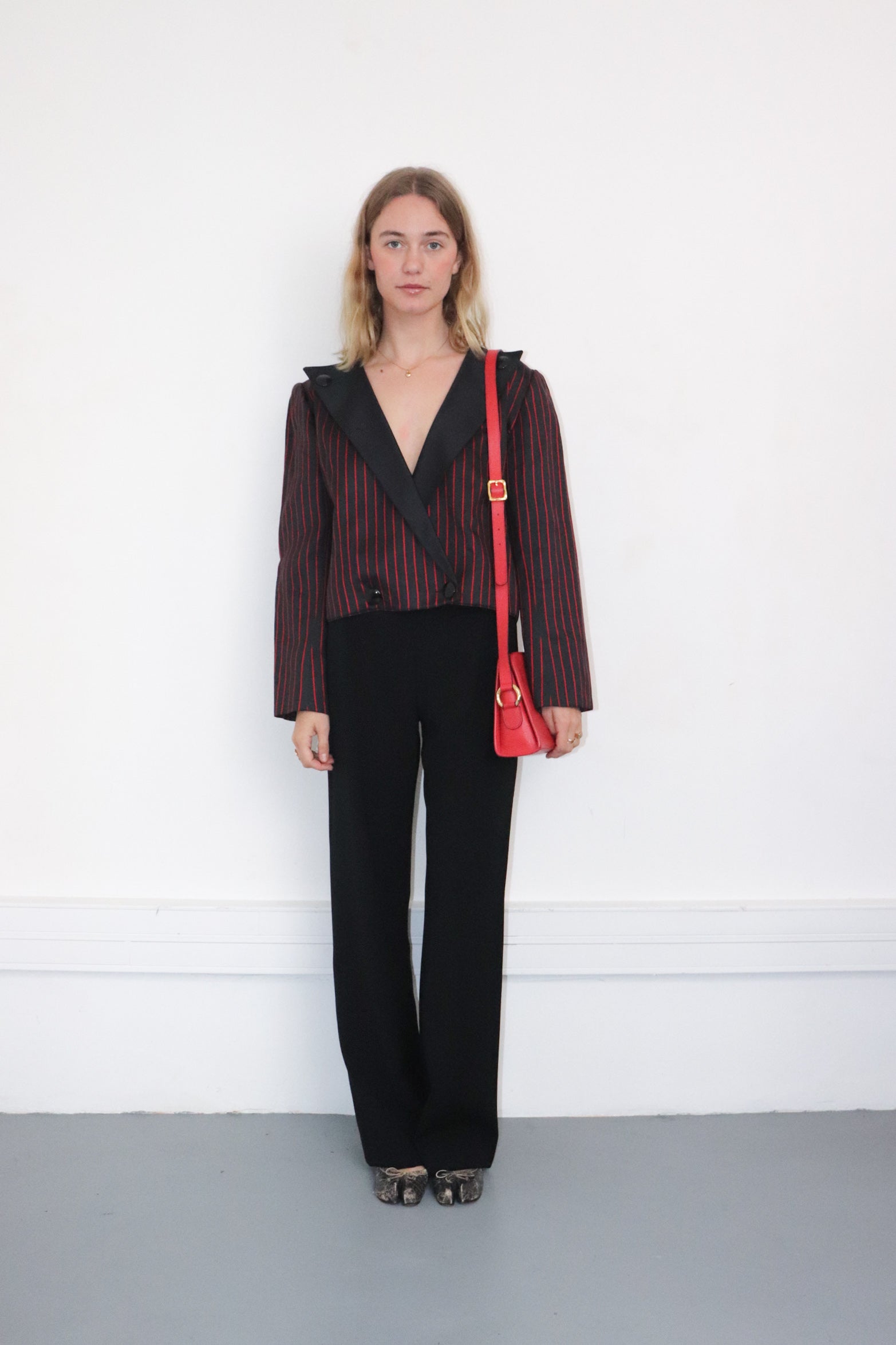 Sac en cuir rouge