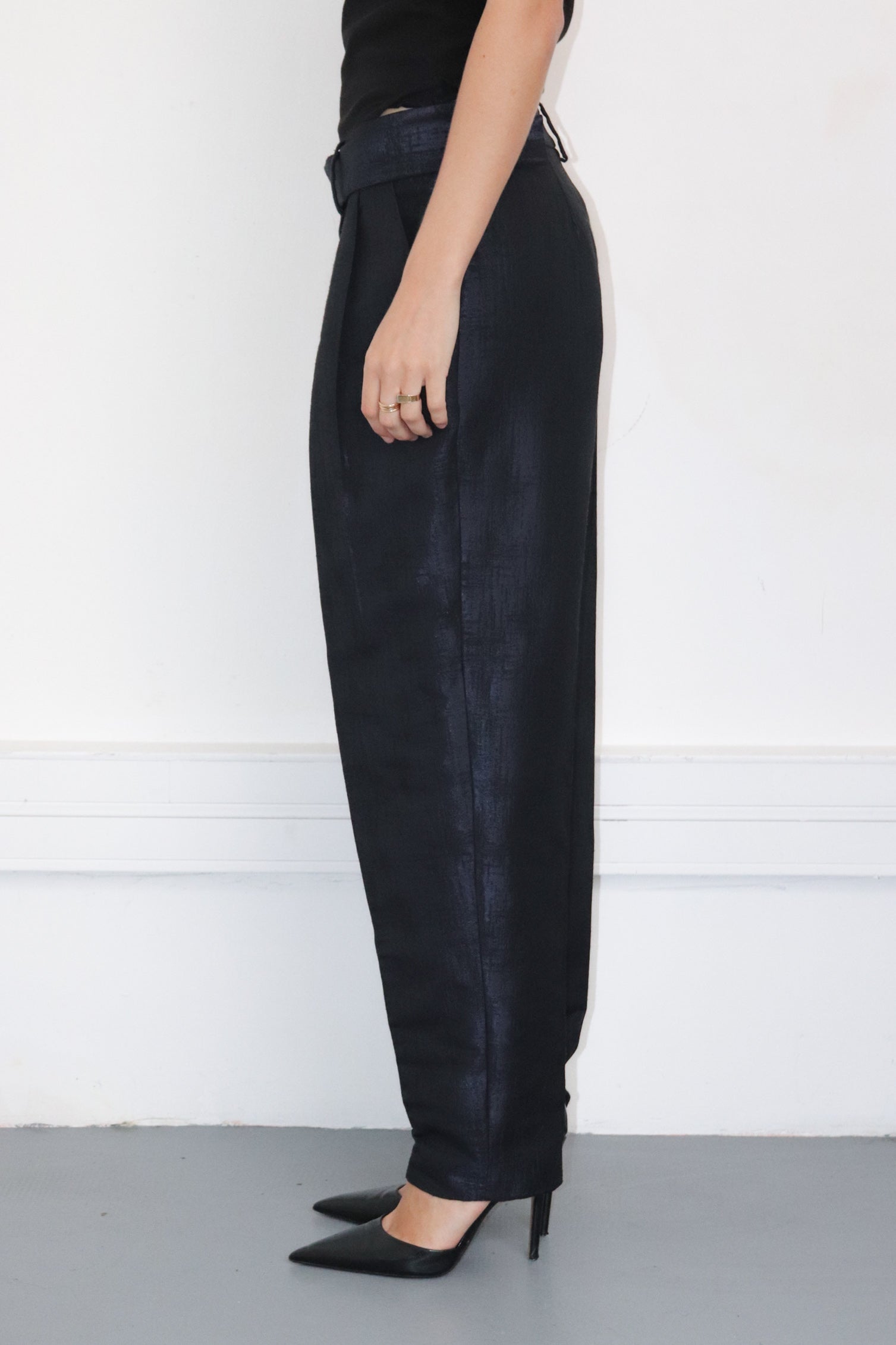 Pantalon bleu irisé Guy Laroche