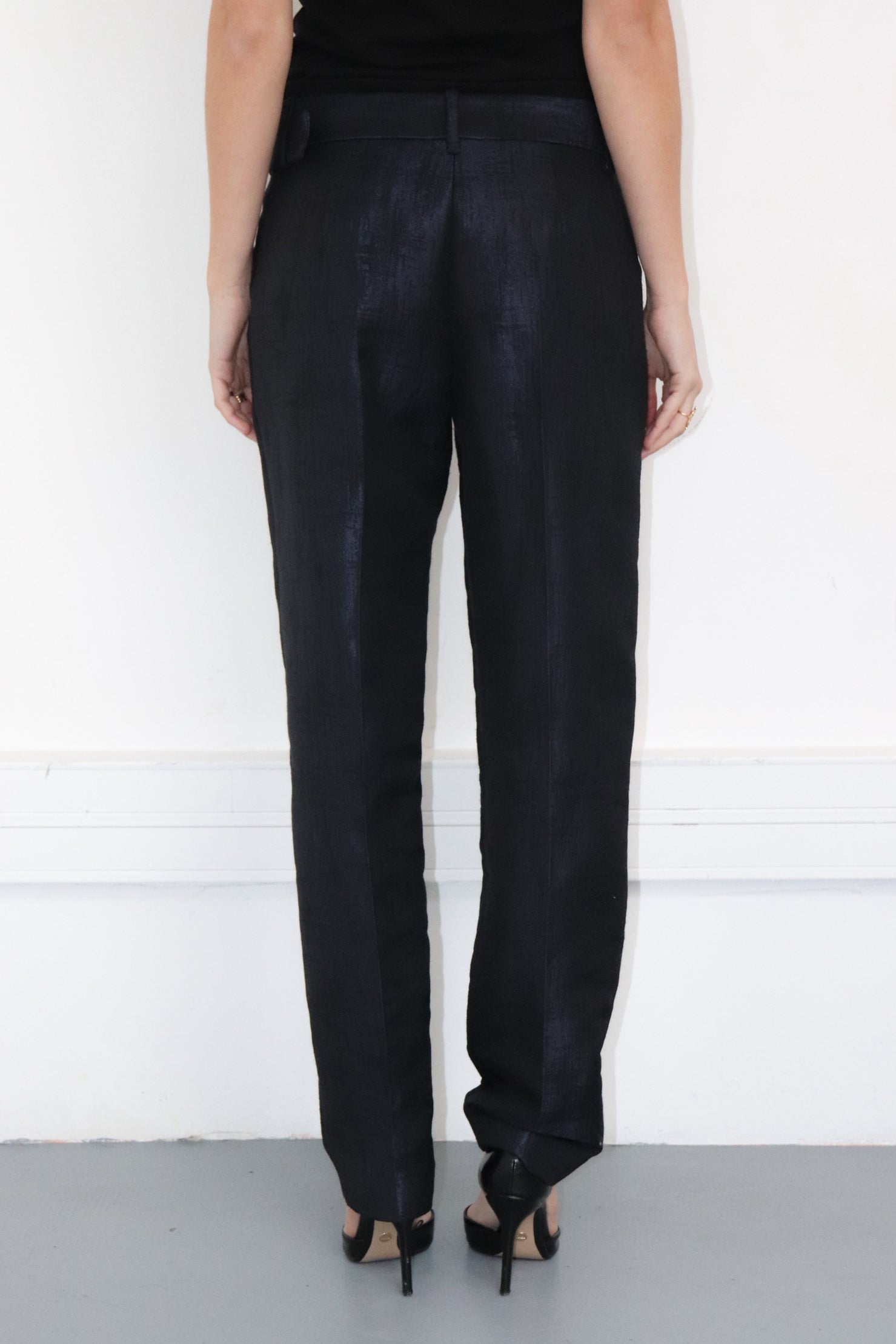 Pantalon bleu irisé Guy Laroche