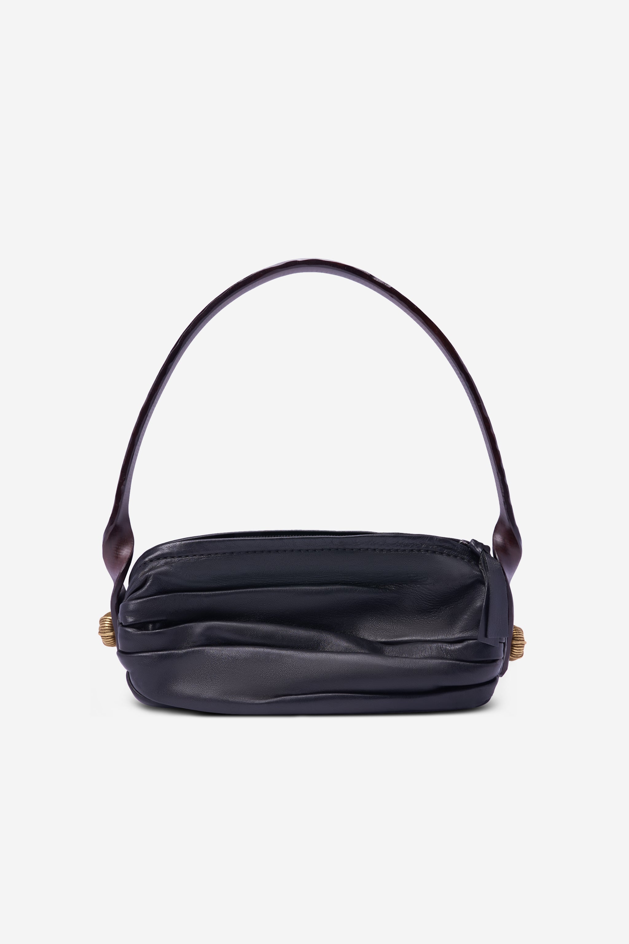 Sac en agneau plissé noir