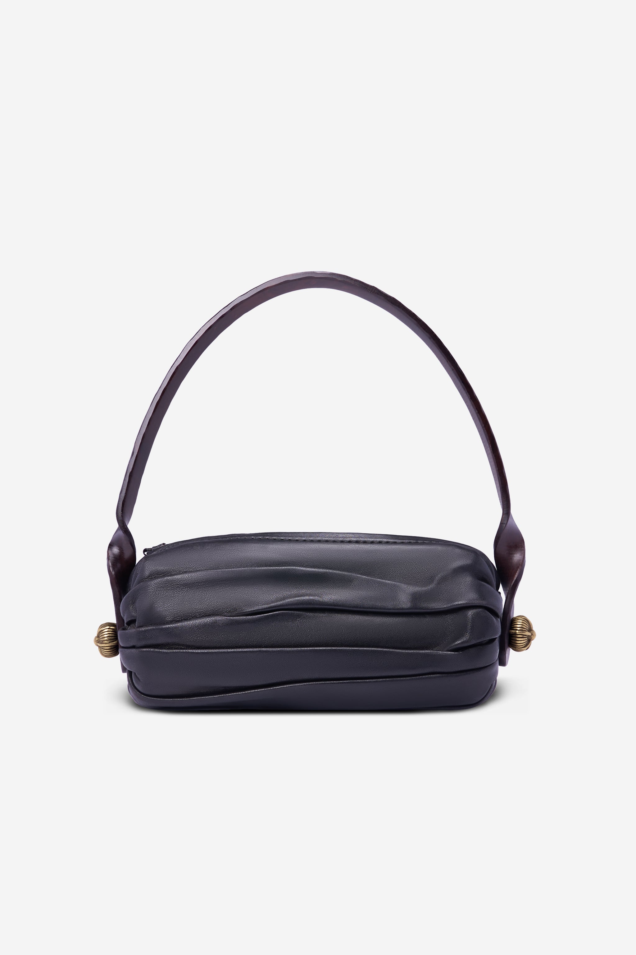 Sac en agneau plissé noir