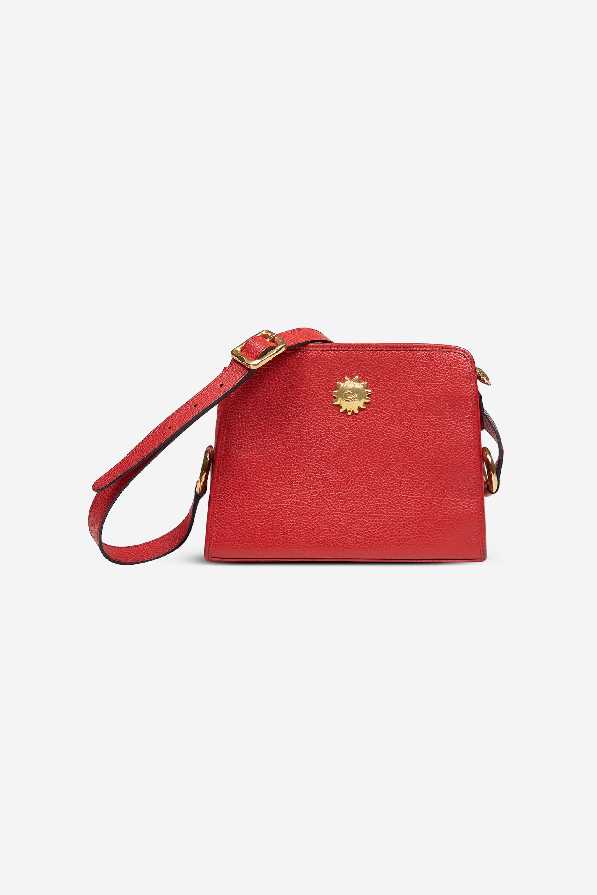 Sac en cuir rouge
