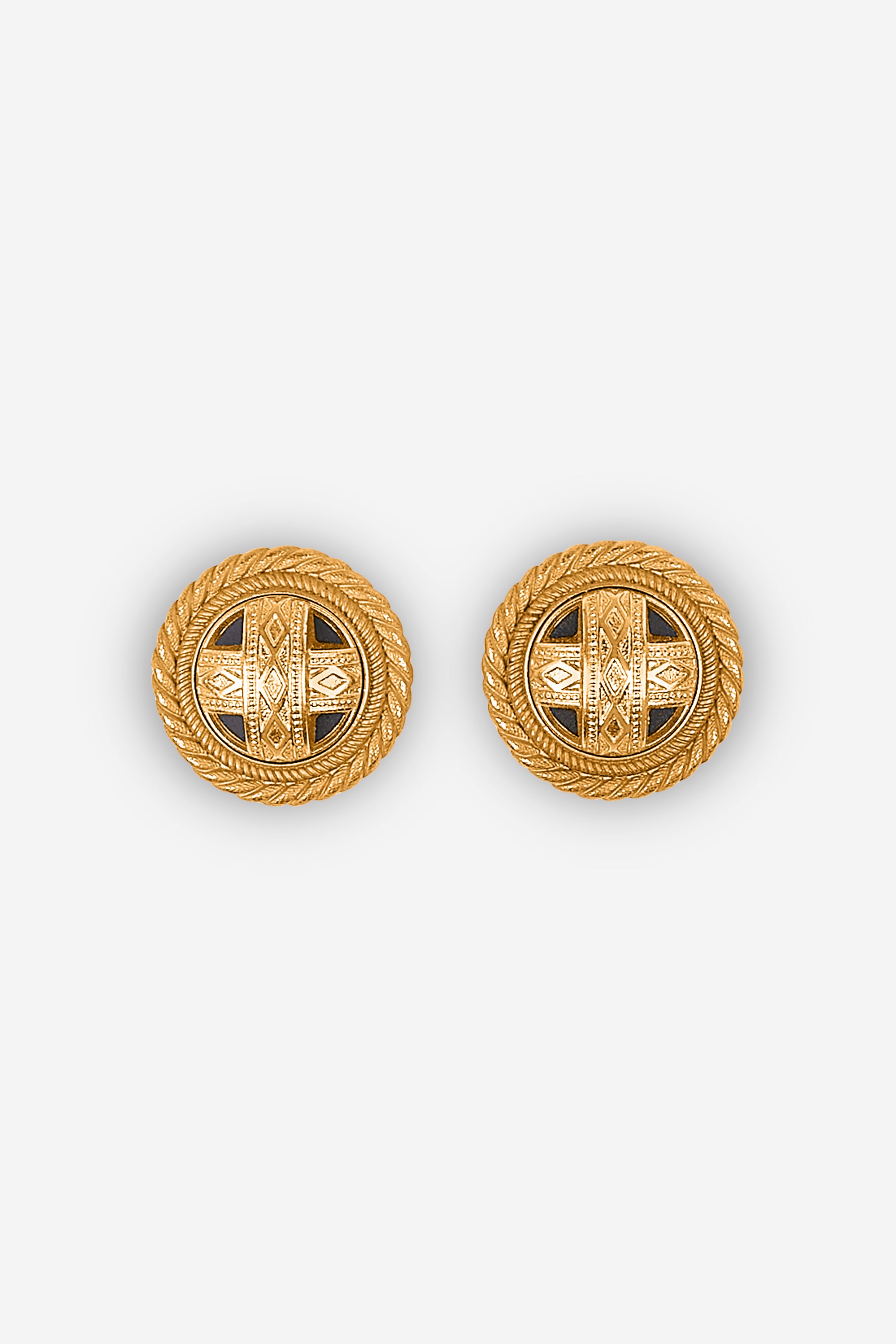 Boucles d'oreilles à clips dorés