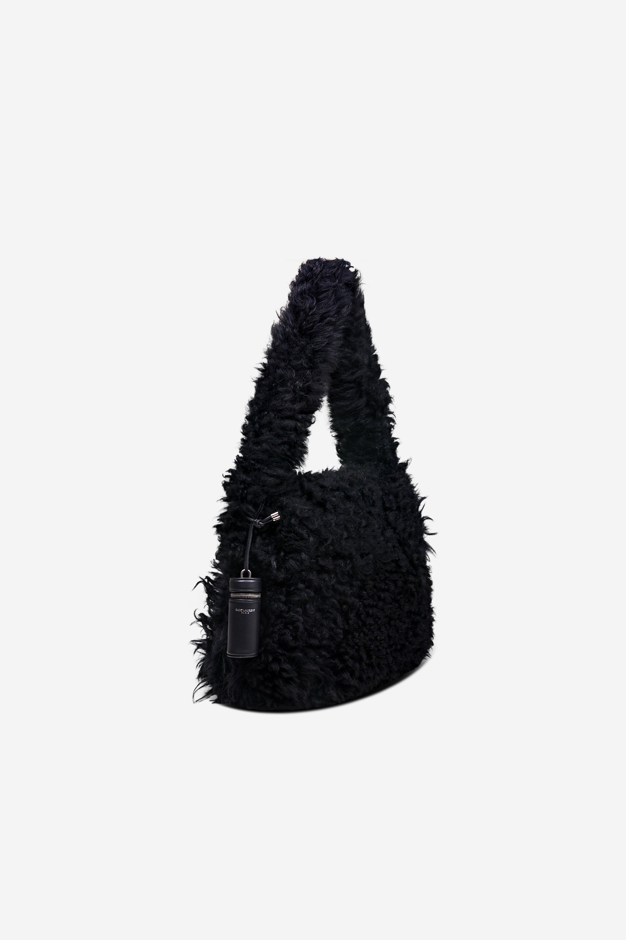 Grand sac en peau de mouton noir