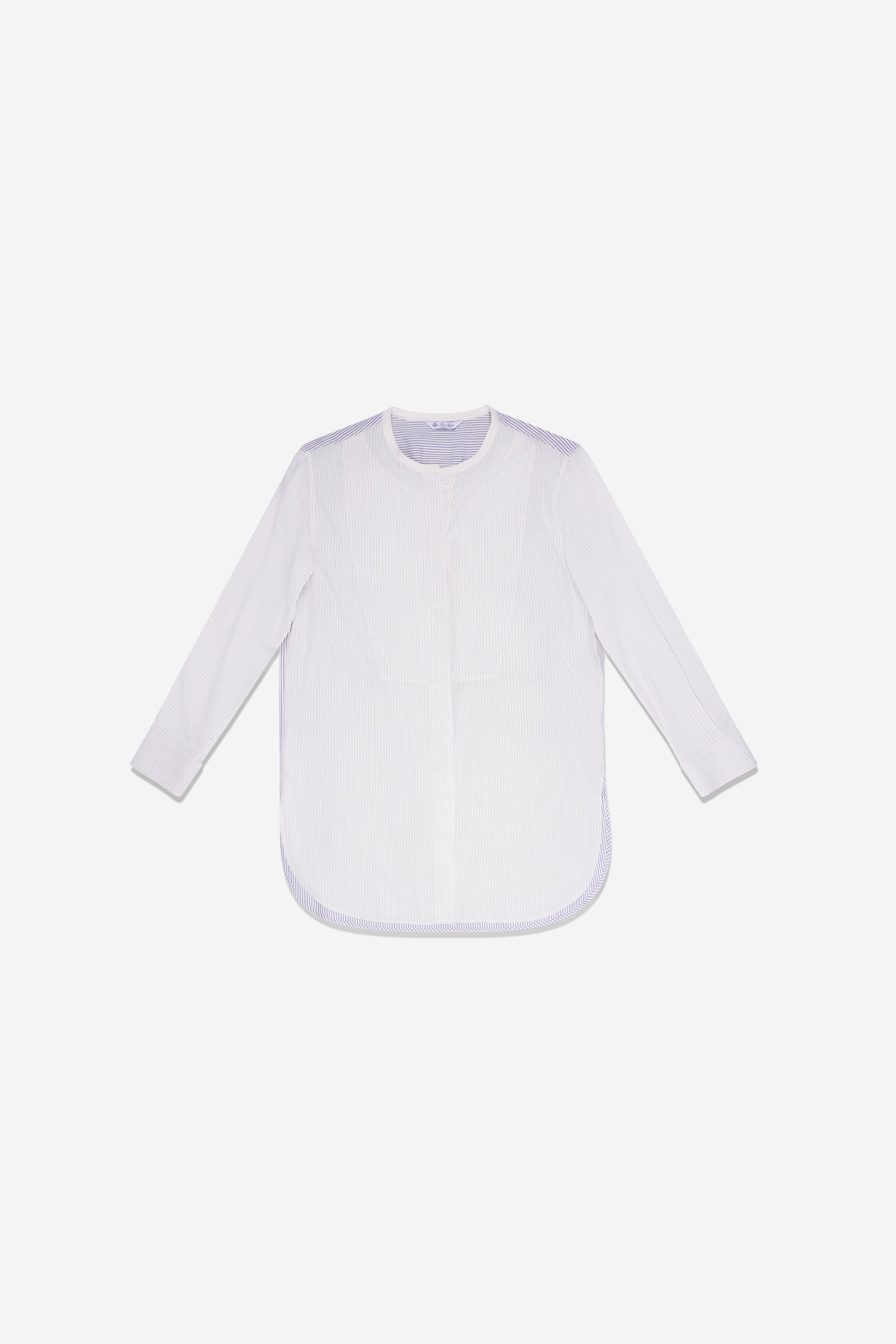 Chemise longue à rayures