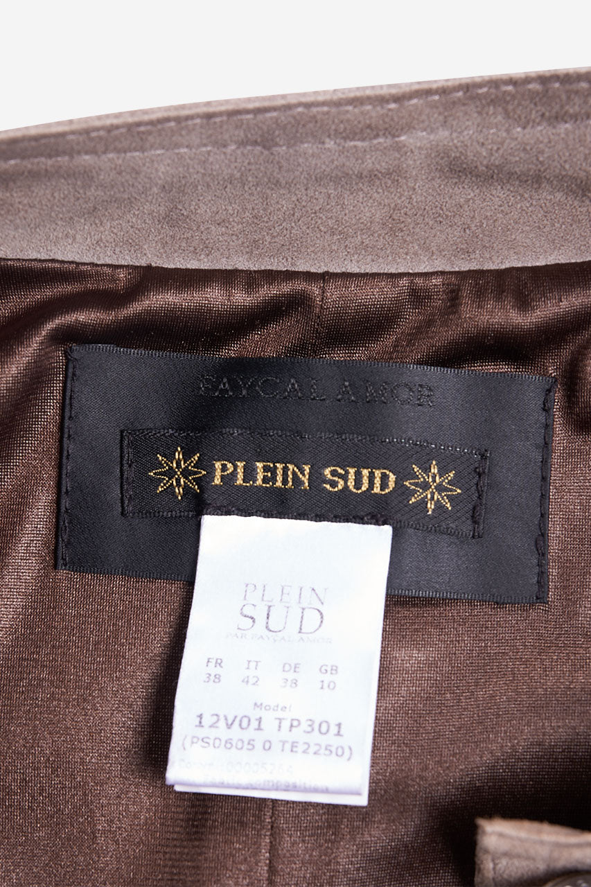 Veste en daim à franges