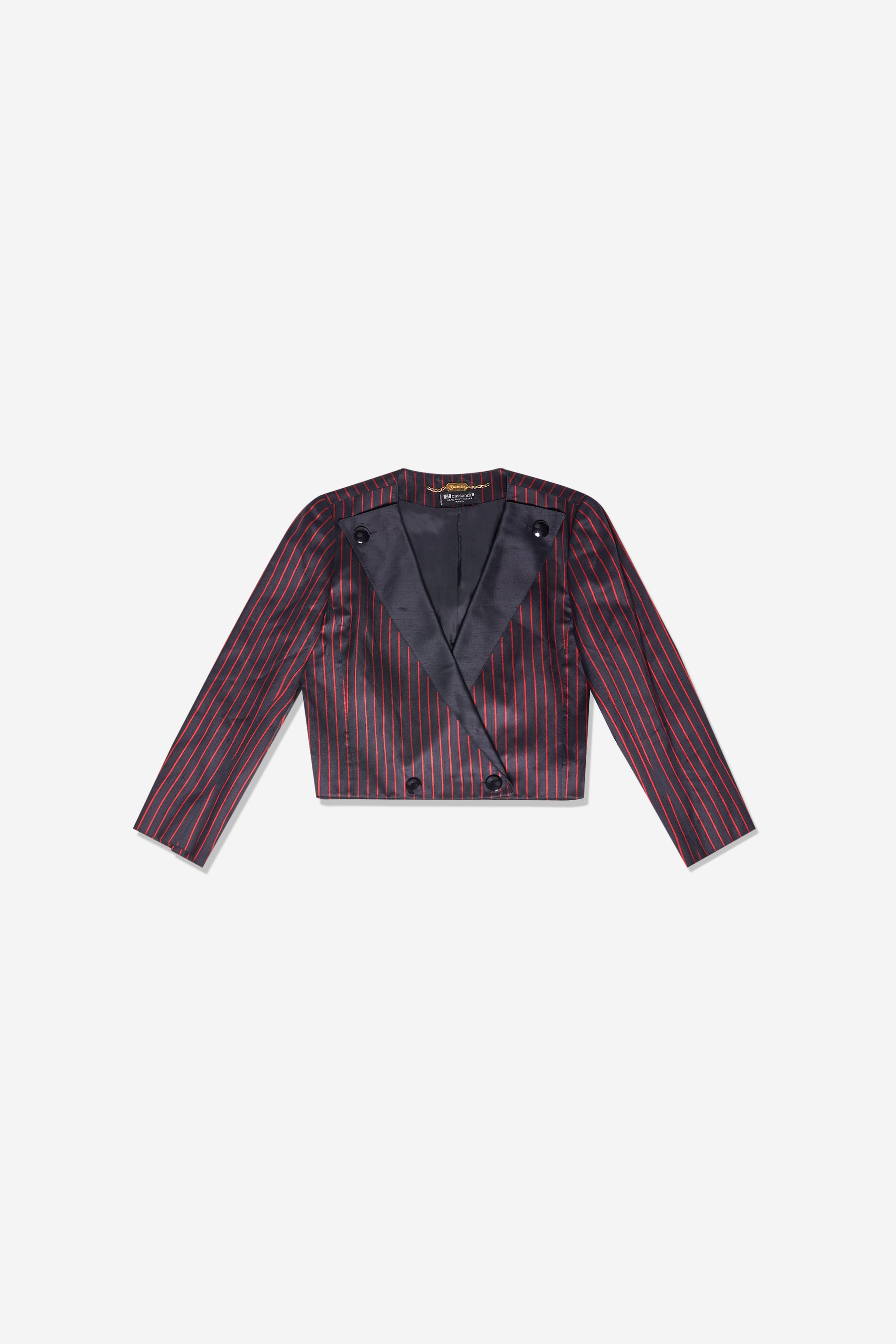 Veste rayée rouge