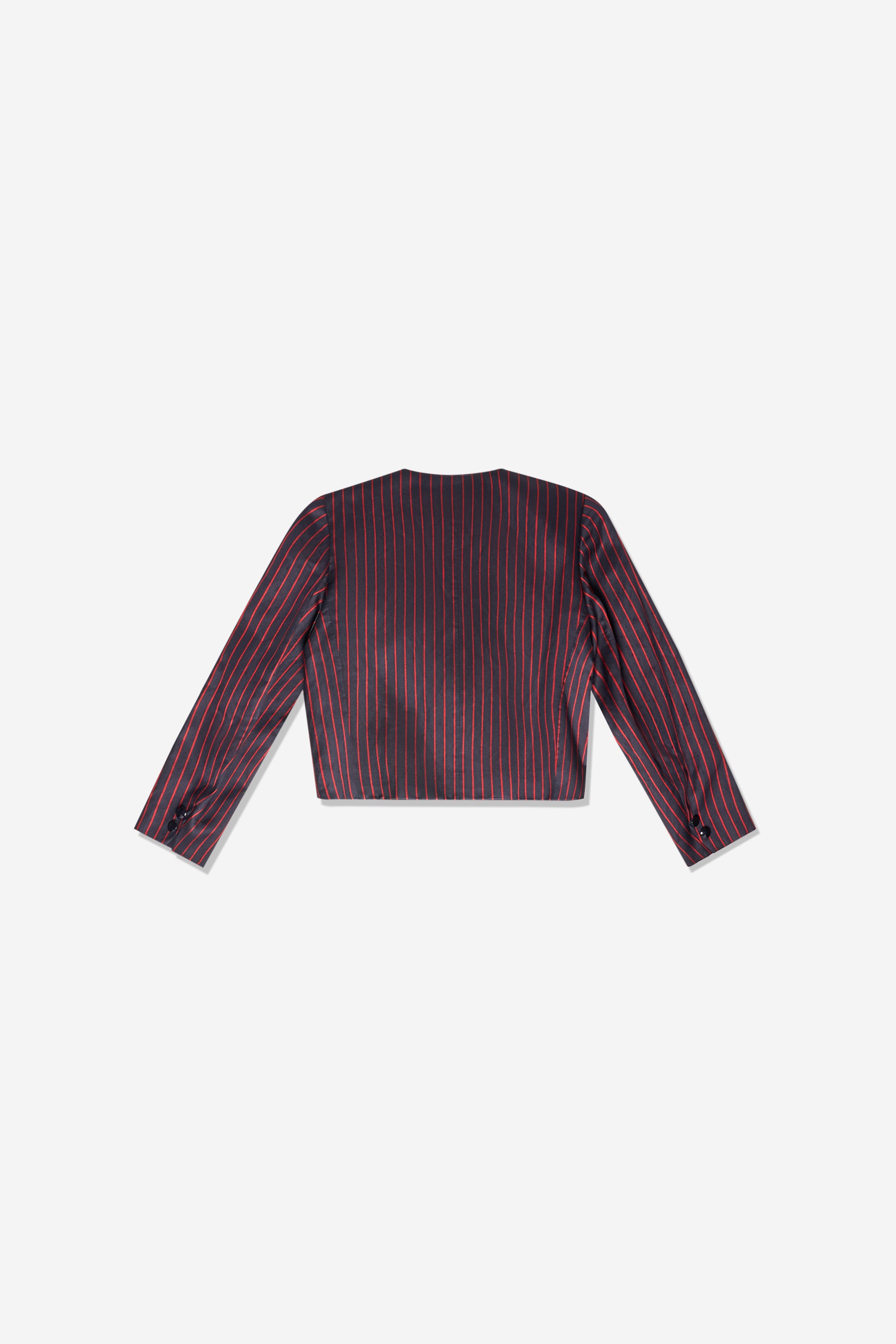 Veste rayée rouge