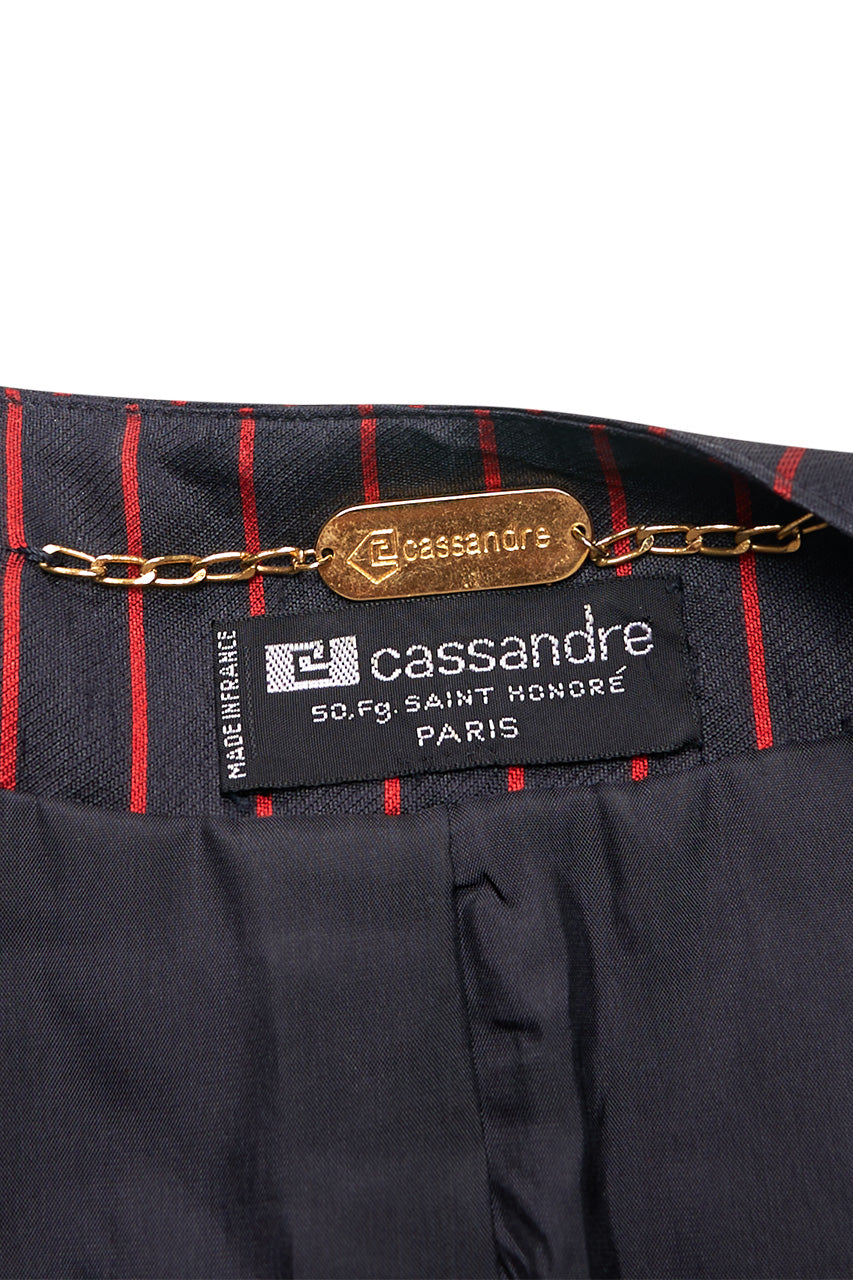 Black jacket and red stripes Louis Féraud