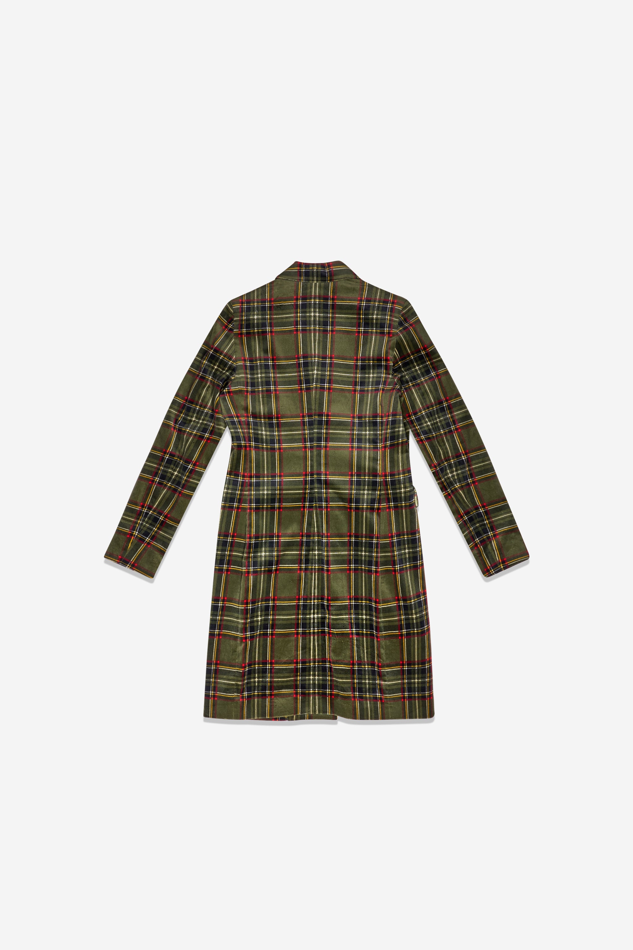 Manteau en velours écossais