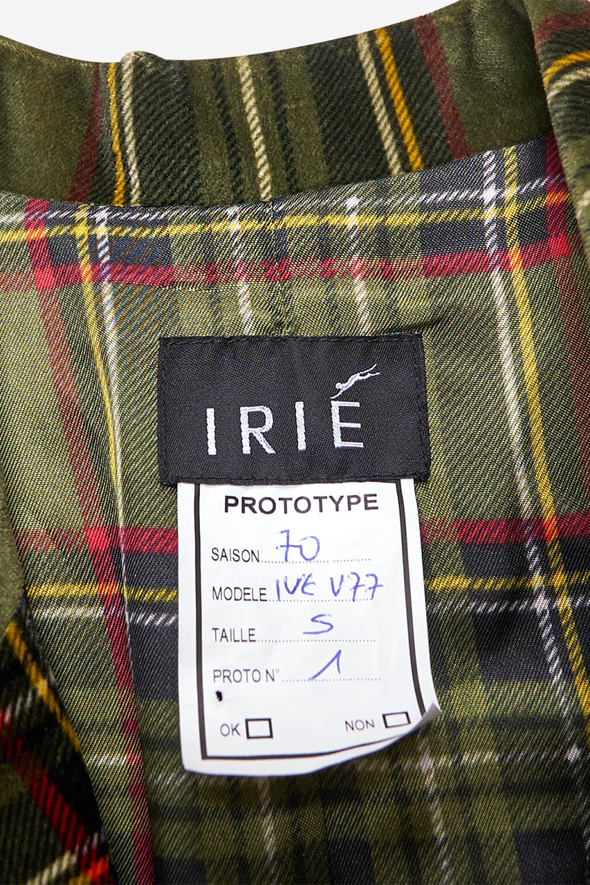 Manteau en velours écossais
