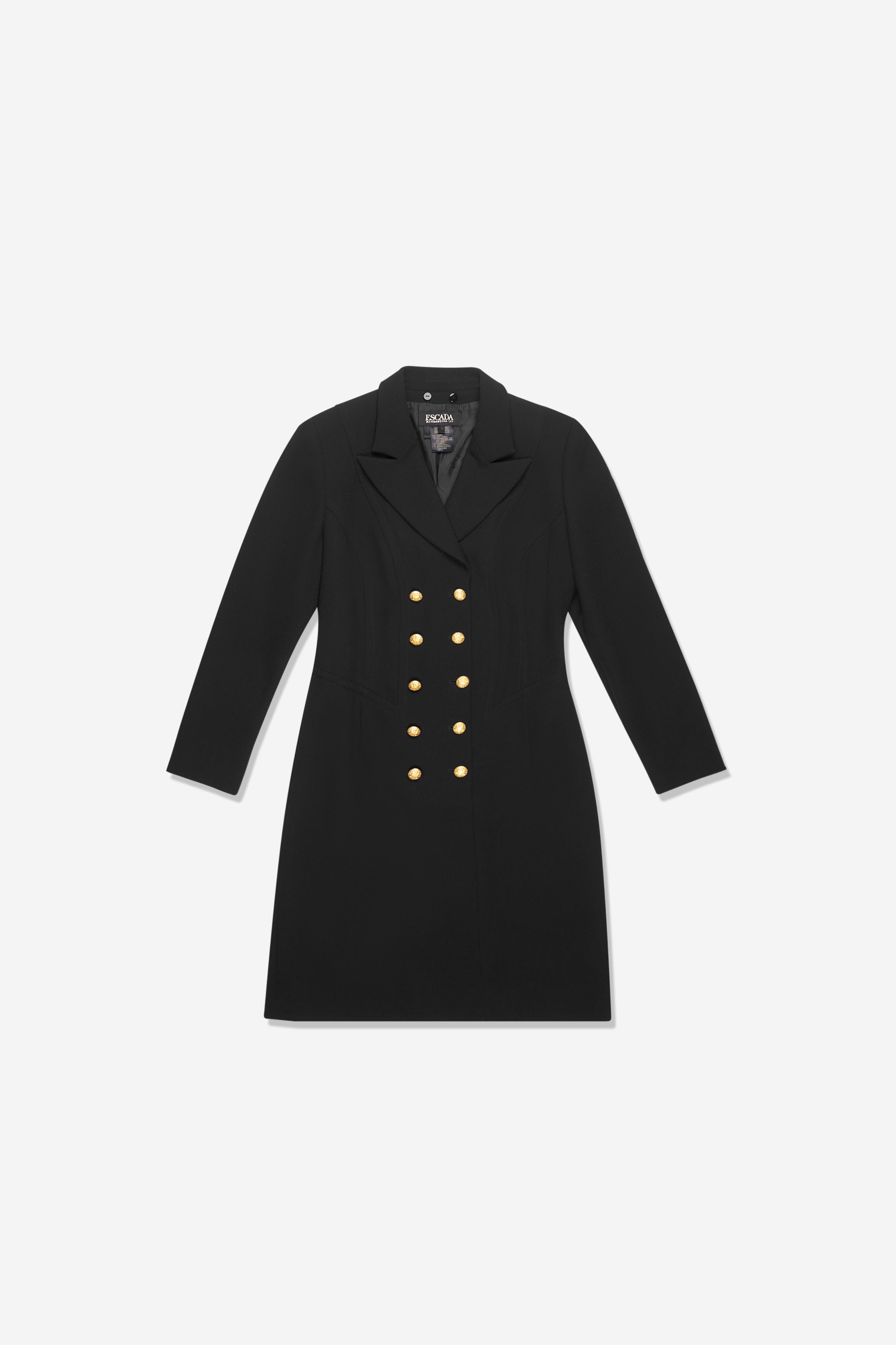 Veste noire boutons dorés