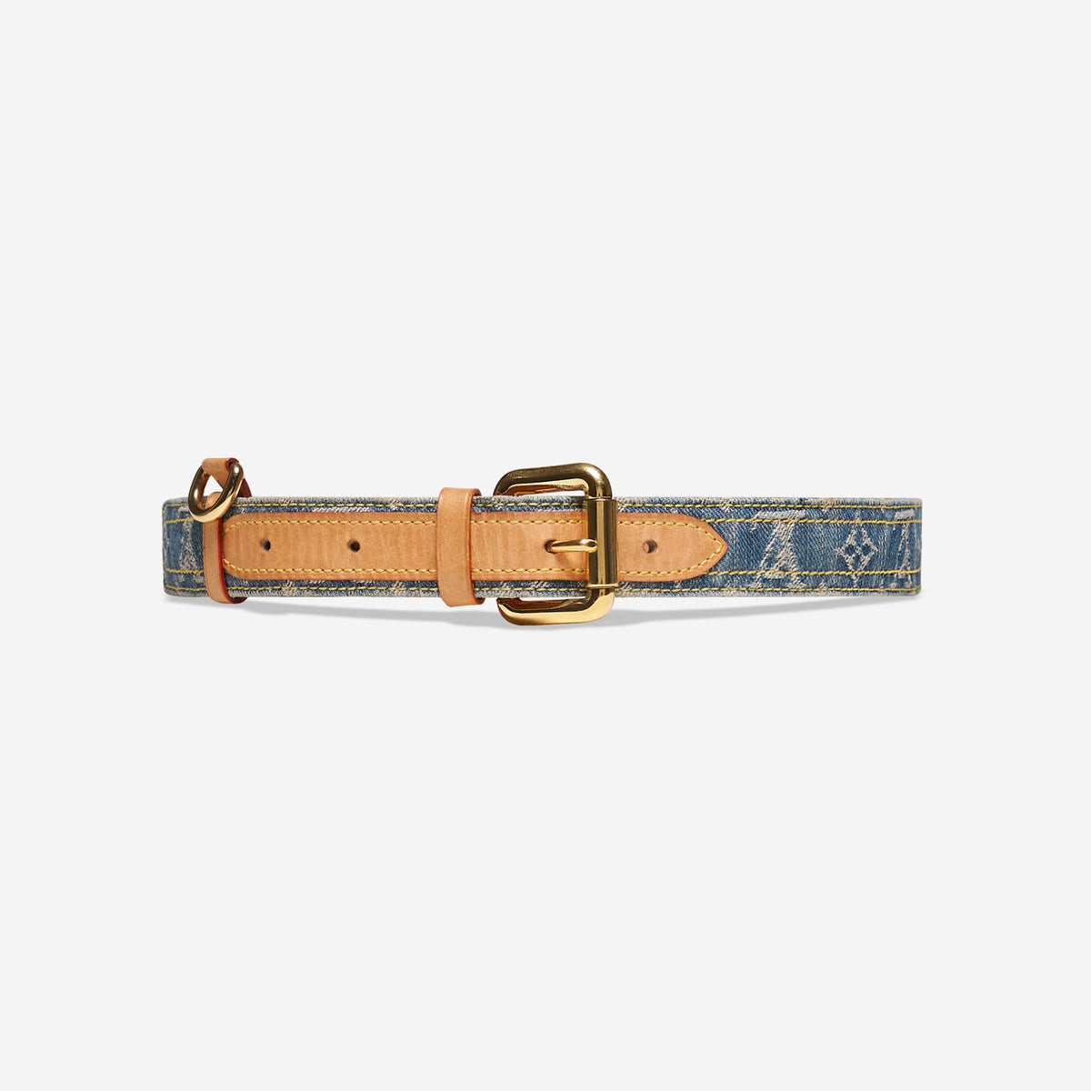 Monogram denim belt display picture 2