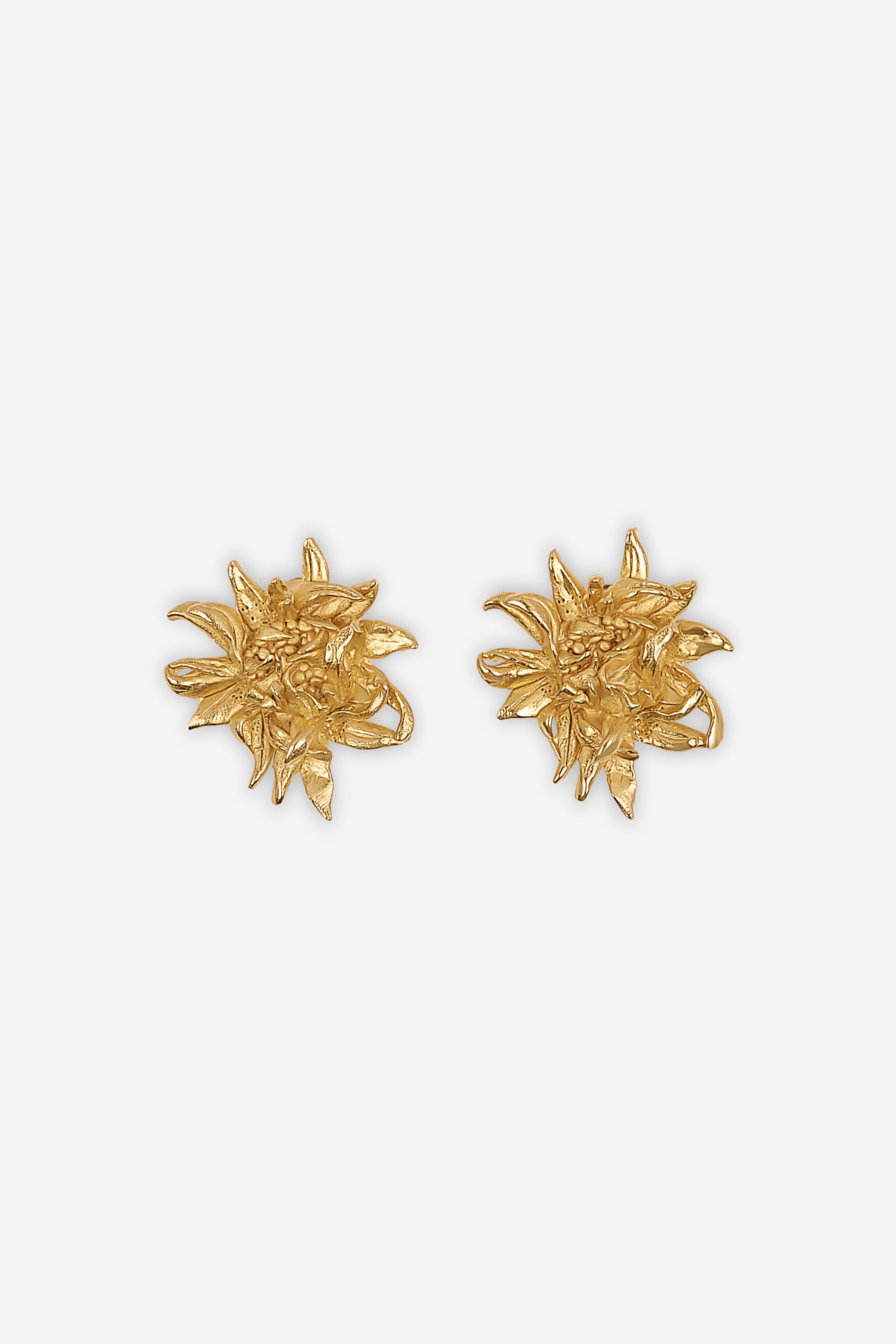 Gold flower clips
