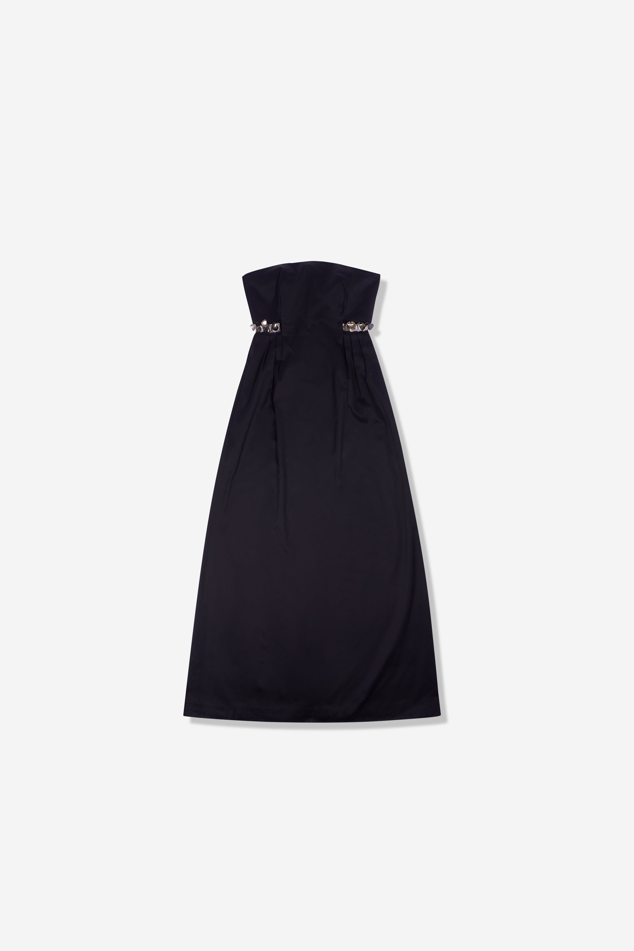 Robe longue découpes métal