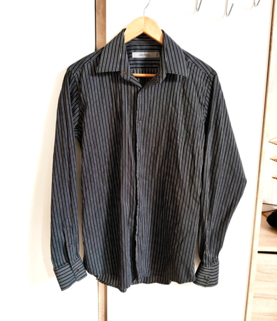 Chemise Karl Lagerfeld noire rayée