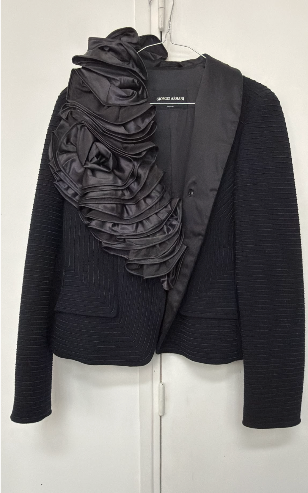 Giorgio Armani FW98 Sculptural Rose Blazer