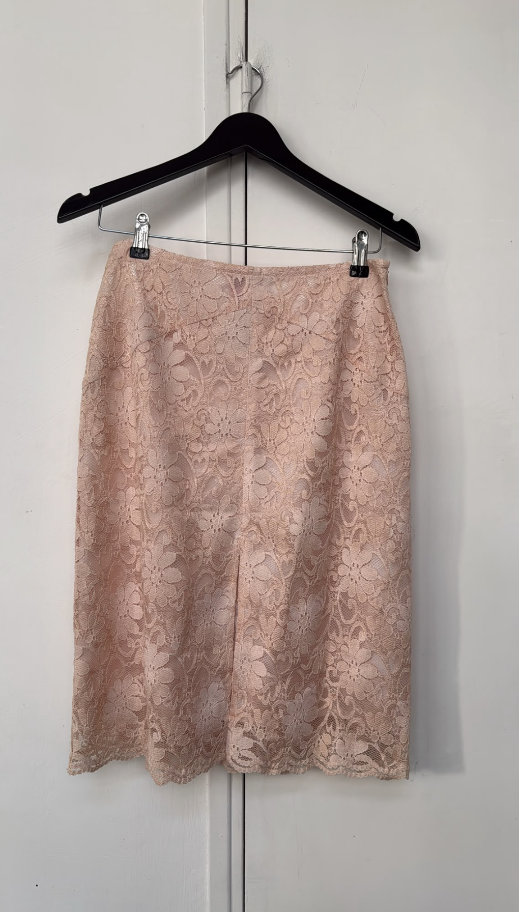 Christian Lacroix Blush Lace Skirt