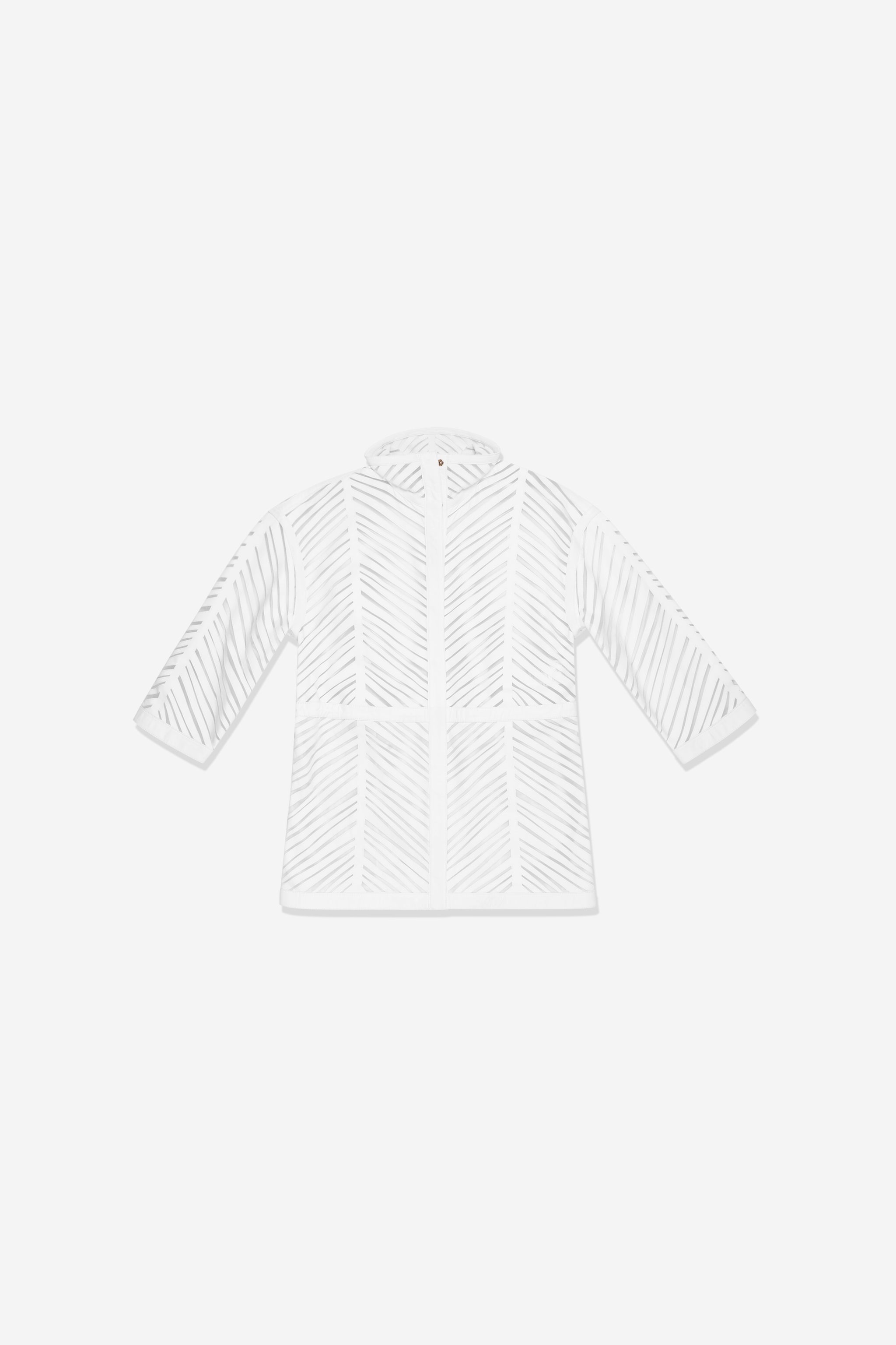 Veste blanche en cuir