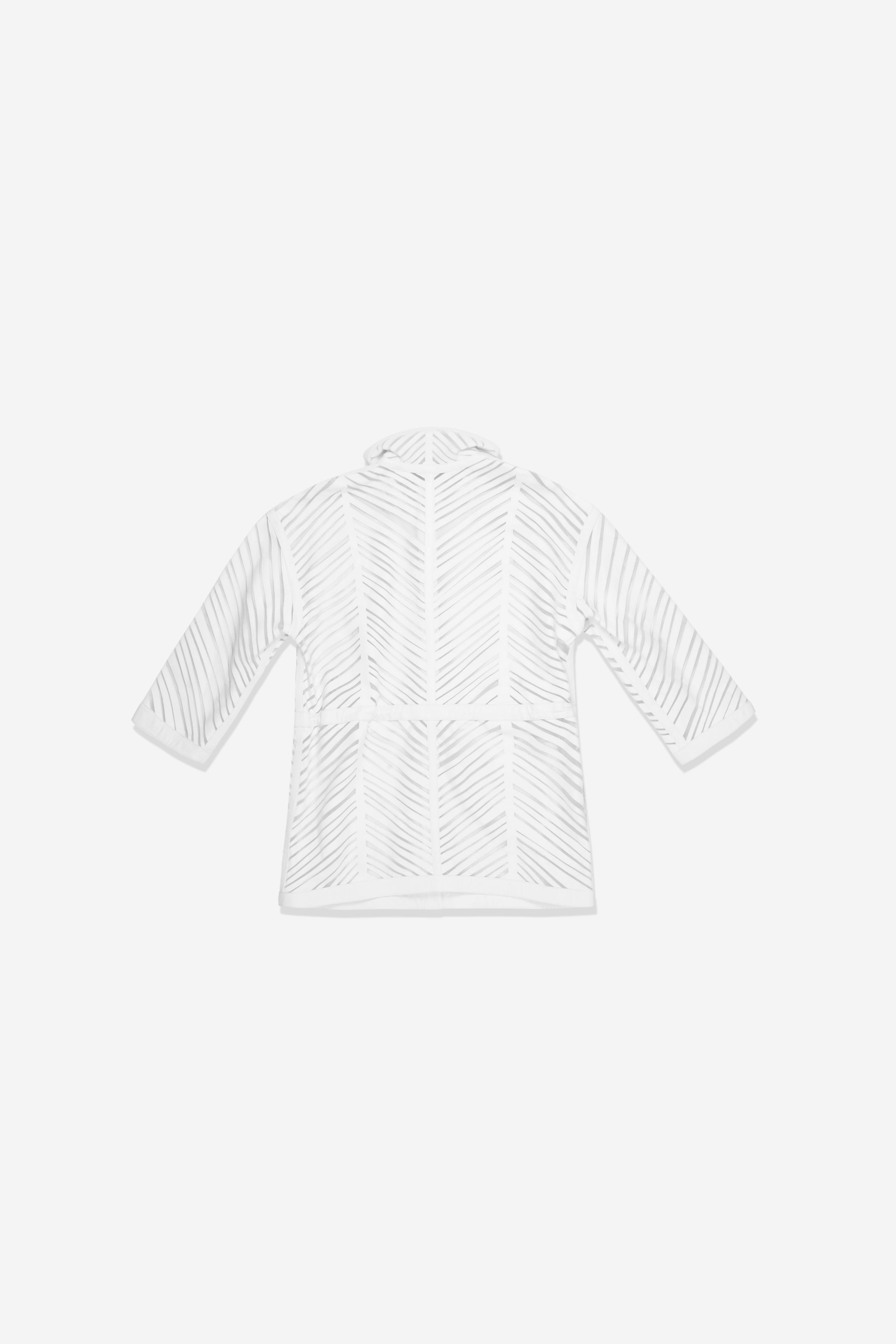 Veste blanche en cuir