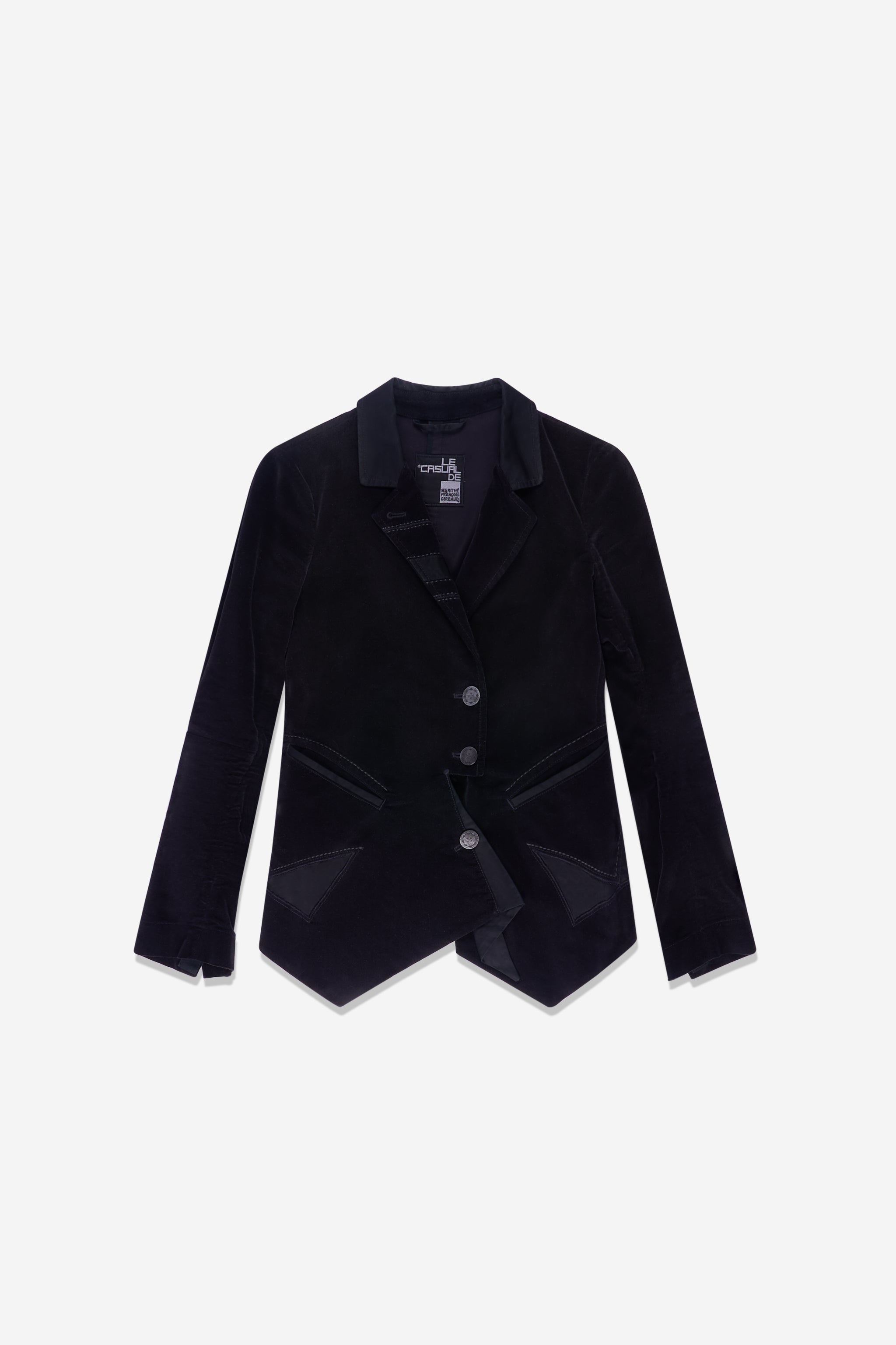 Veste en velours noir
