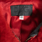 Red faux fur jacket