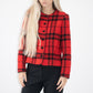 Red and black wool jacket