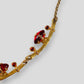 Red gold necklace