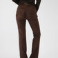 Brown nubuck leather pants 