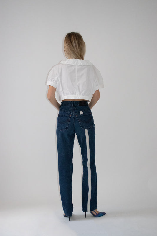 White line jeans
