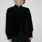 Quilted black velvet jacket