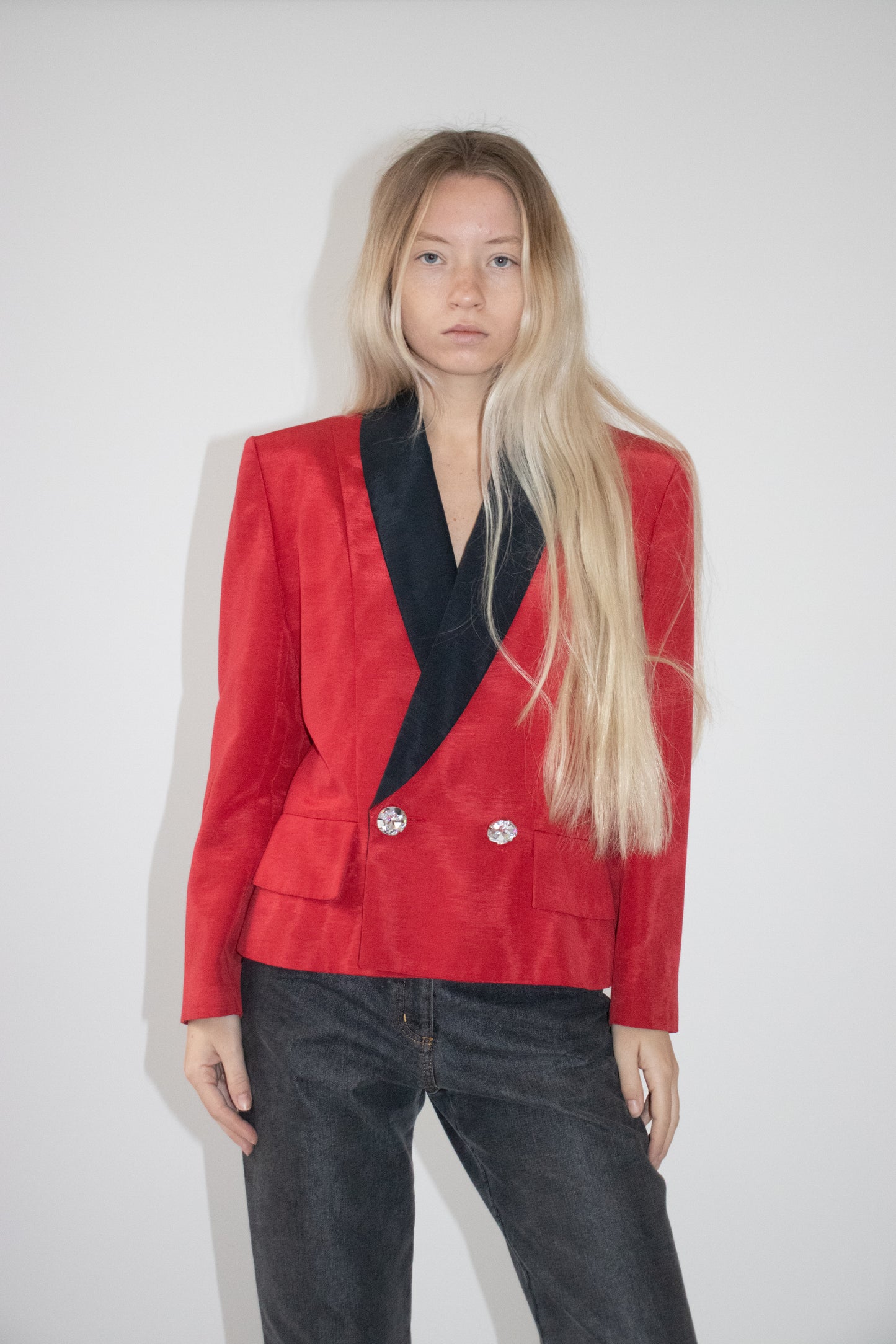 Red and black jacket