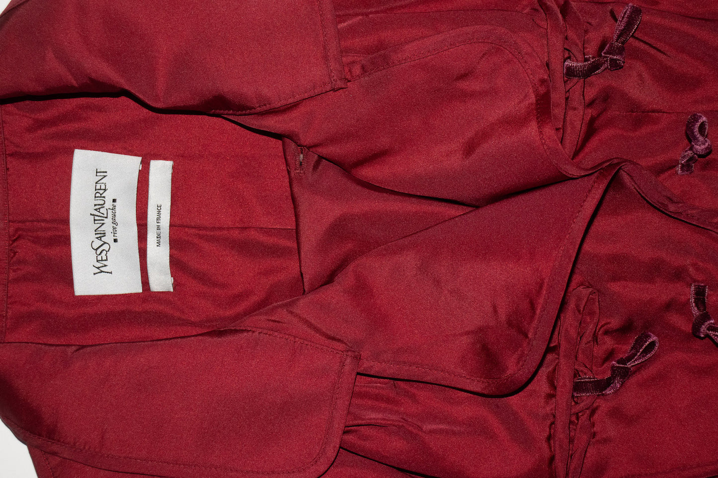 Yves Saint Laurent burgundy jacket