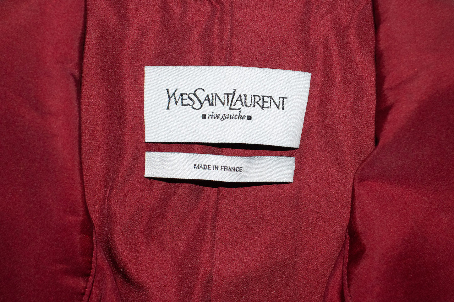 Yves Saint Laurent burgundy jacket